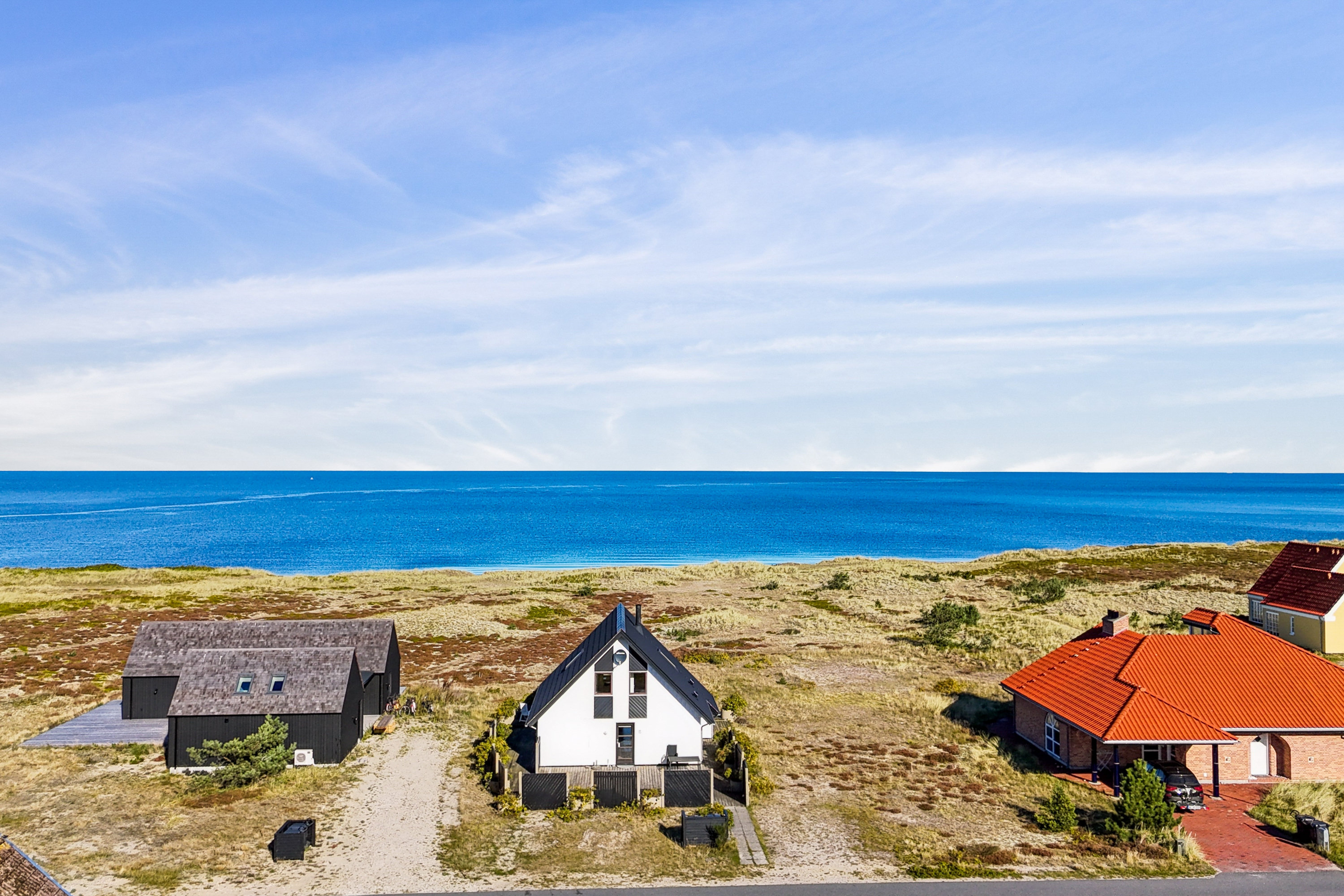 Villa: Luftfoto på Mågevej 15, Østerby Havn, 9940 Læsø