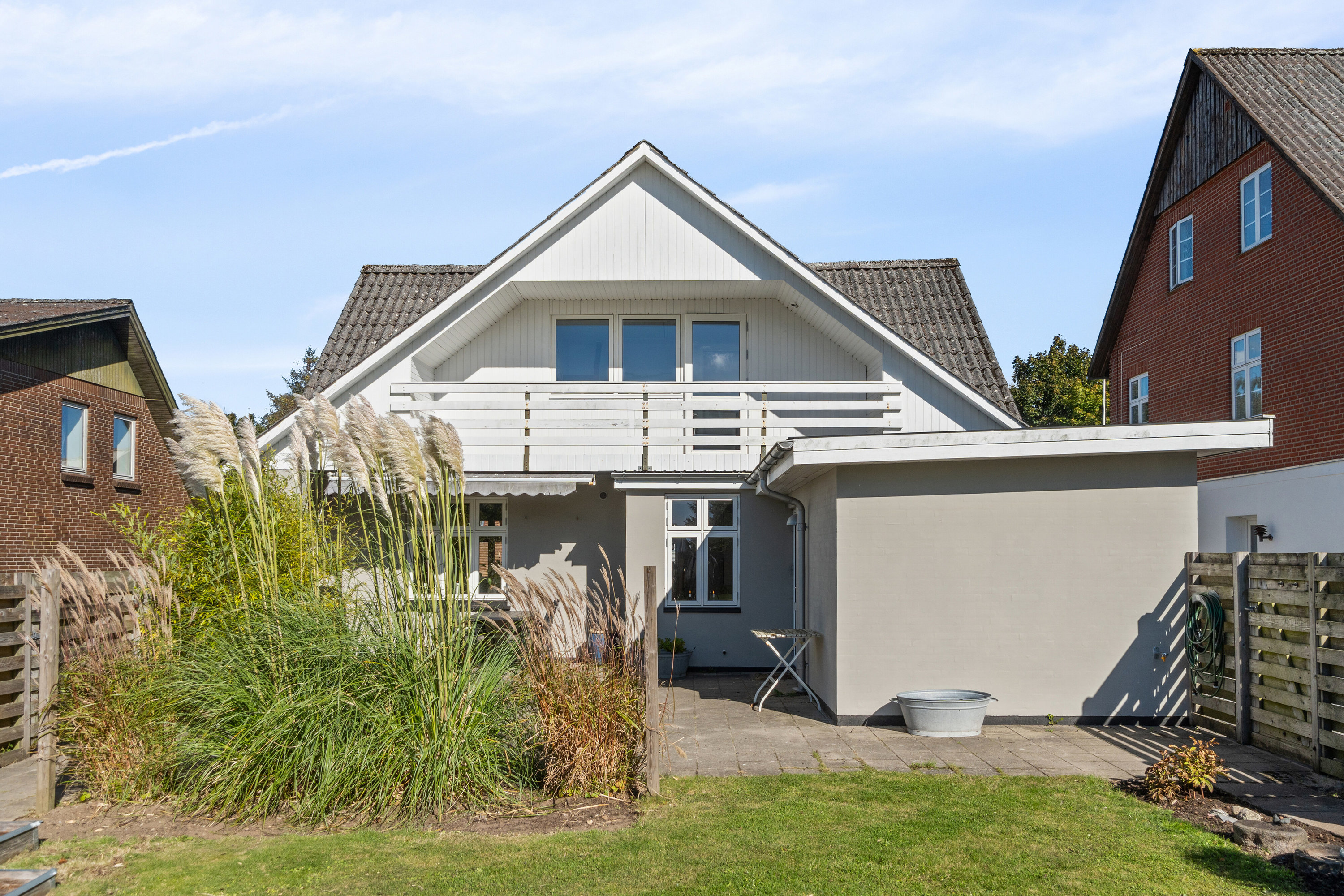 Villa: Set fra haven på Kirkevej 11, 6040 Egtved