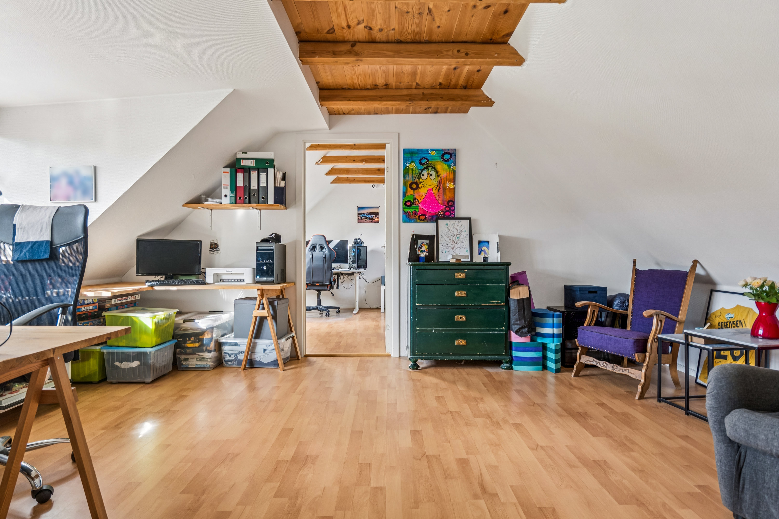 Fremhævet stue billede i fuldskærmstilstand. Billede af Rudsgade 33, 4291 Ruds Vedby