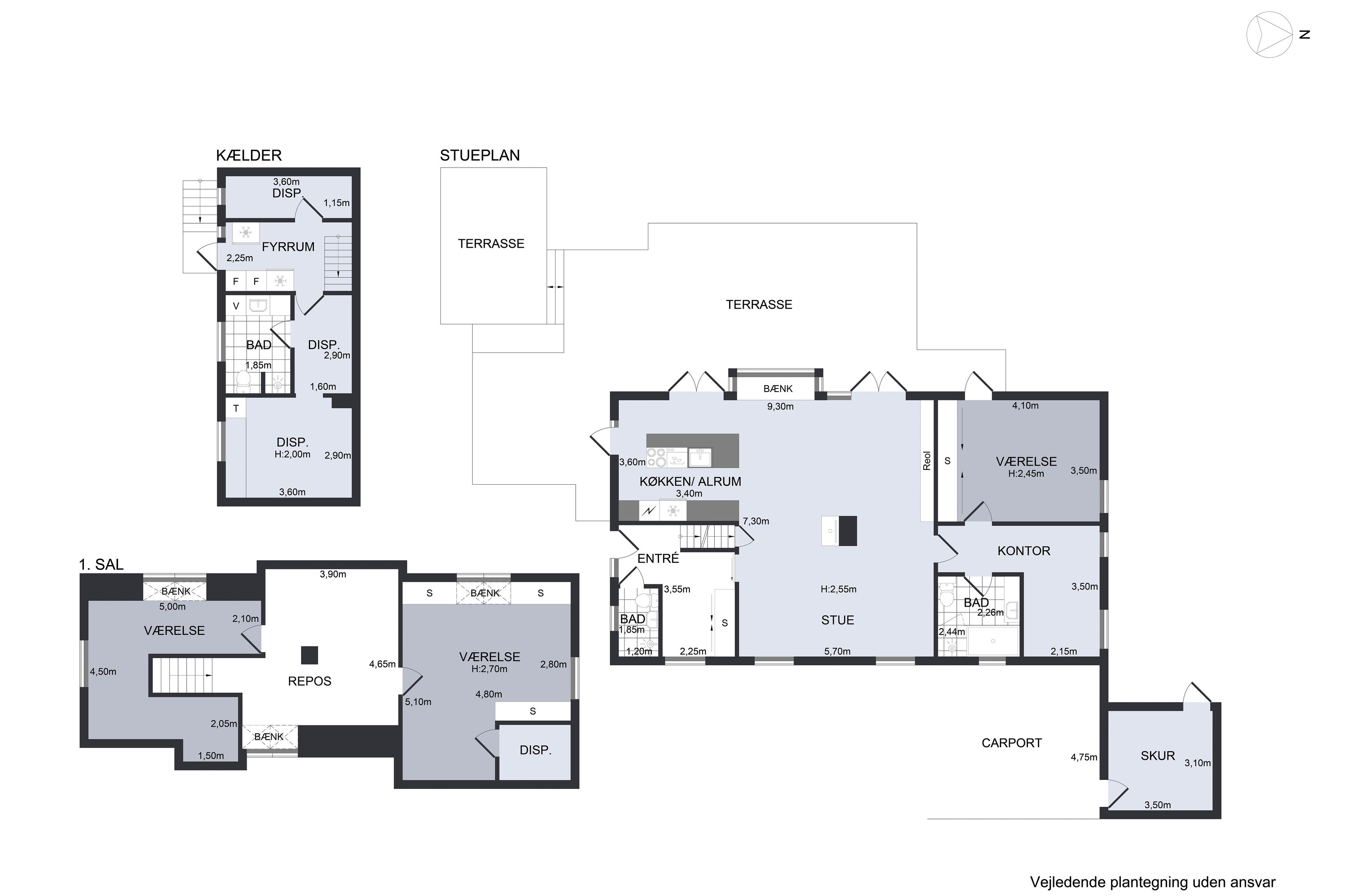 Plantegninger billede af Under Lindene 1, 2840 Holte