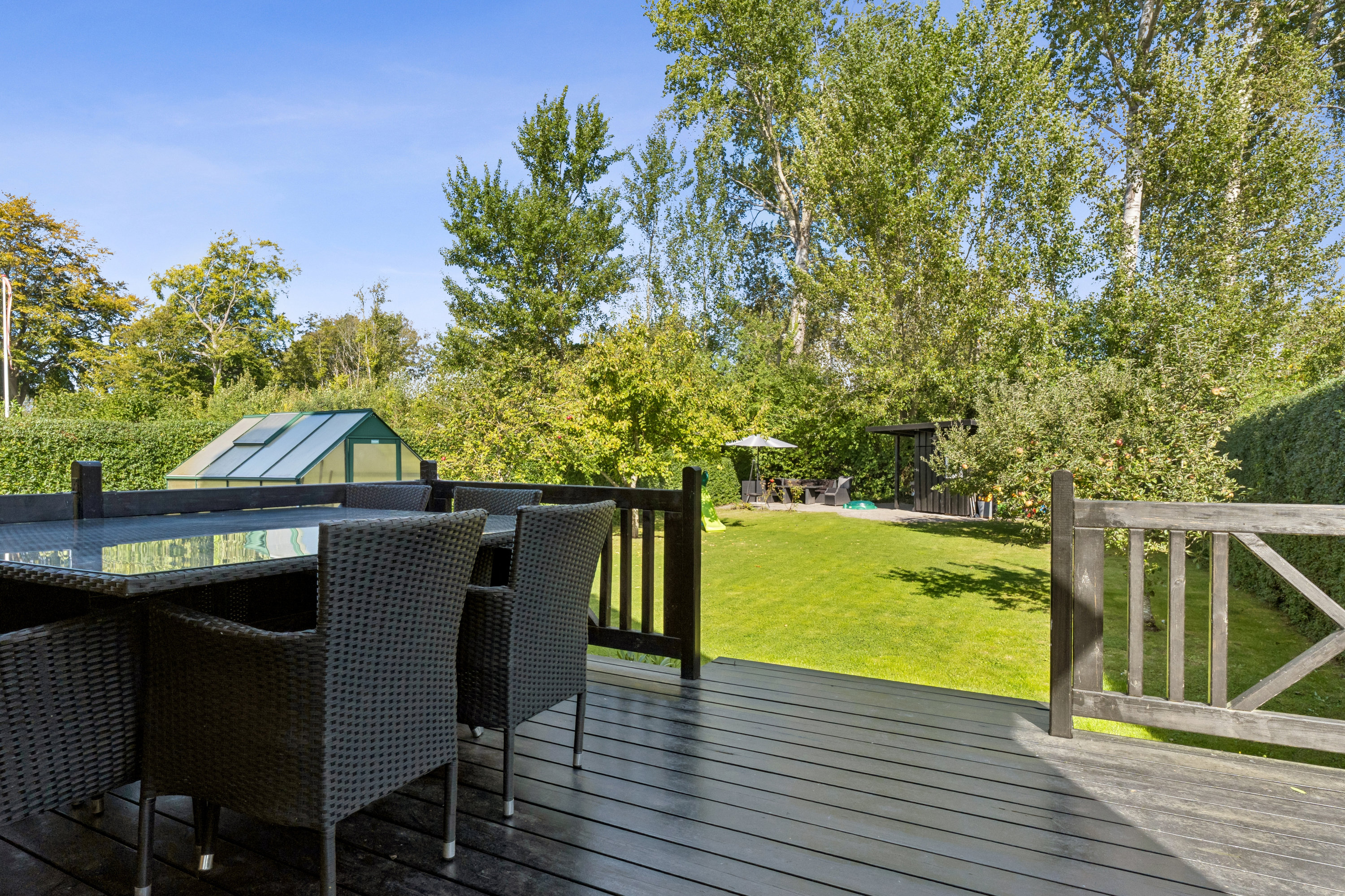 Fremhævet terrasse billede i fuldskærmstilstand. Billede af Tuborgvej 9, 4281 Gørlev