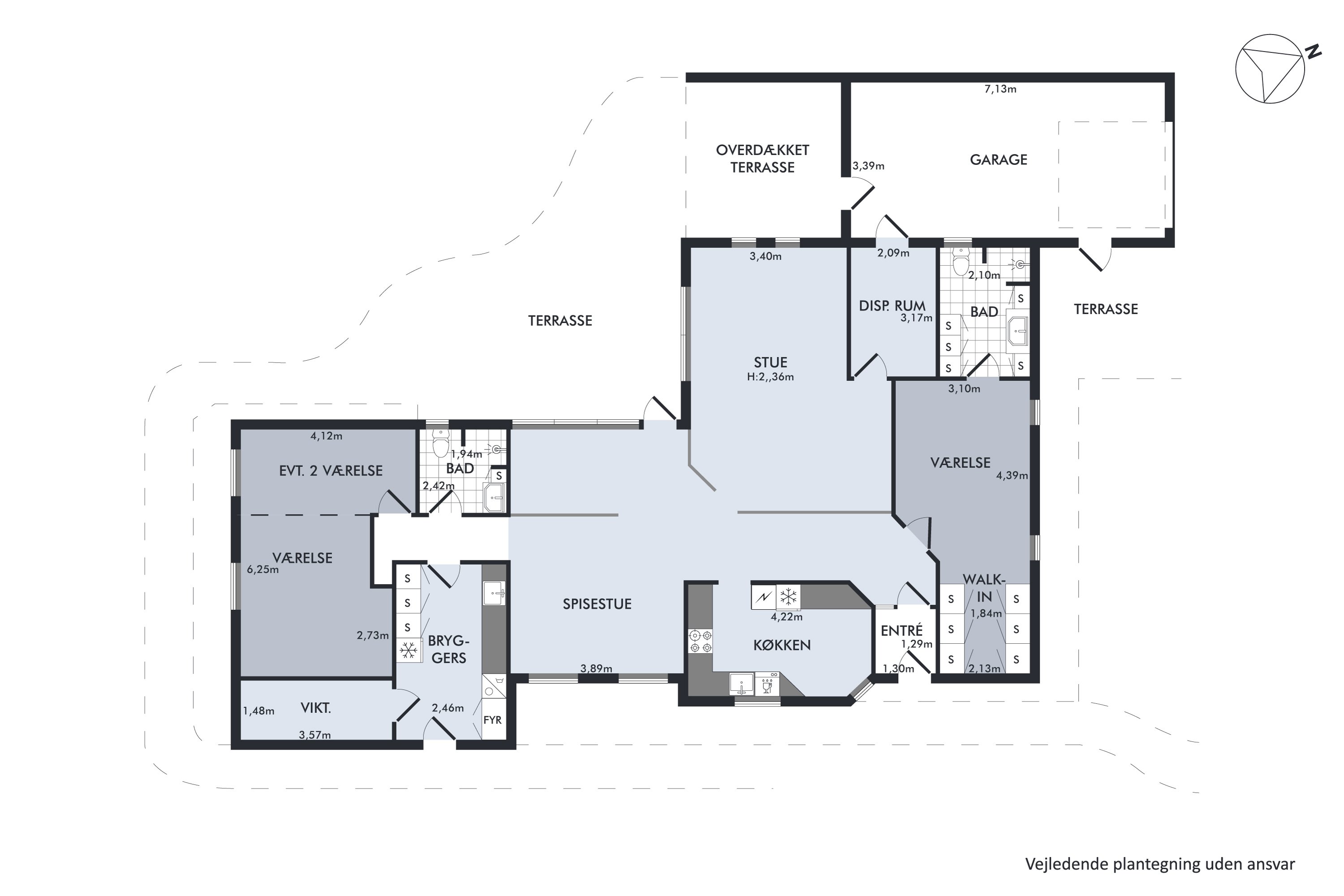 Plantegninger billede af Nordrevej 4A, Tyrsted, 8700 Horsens
