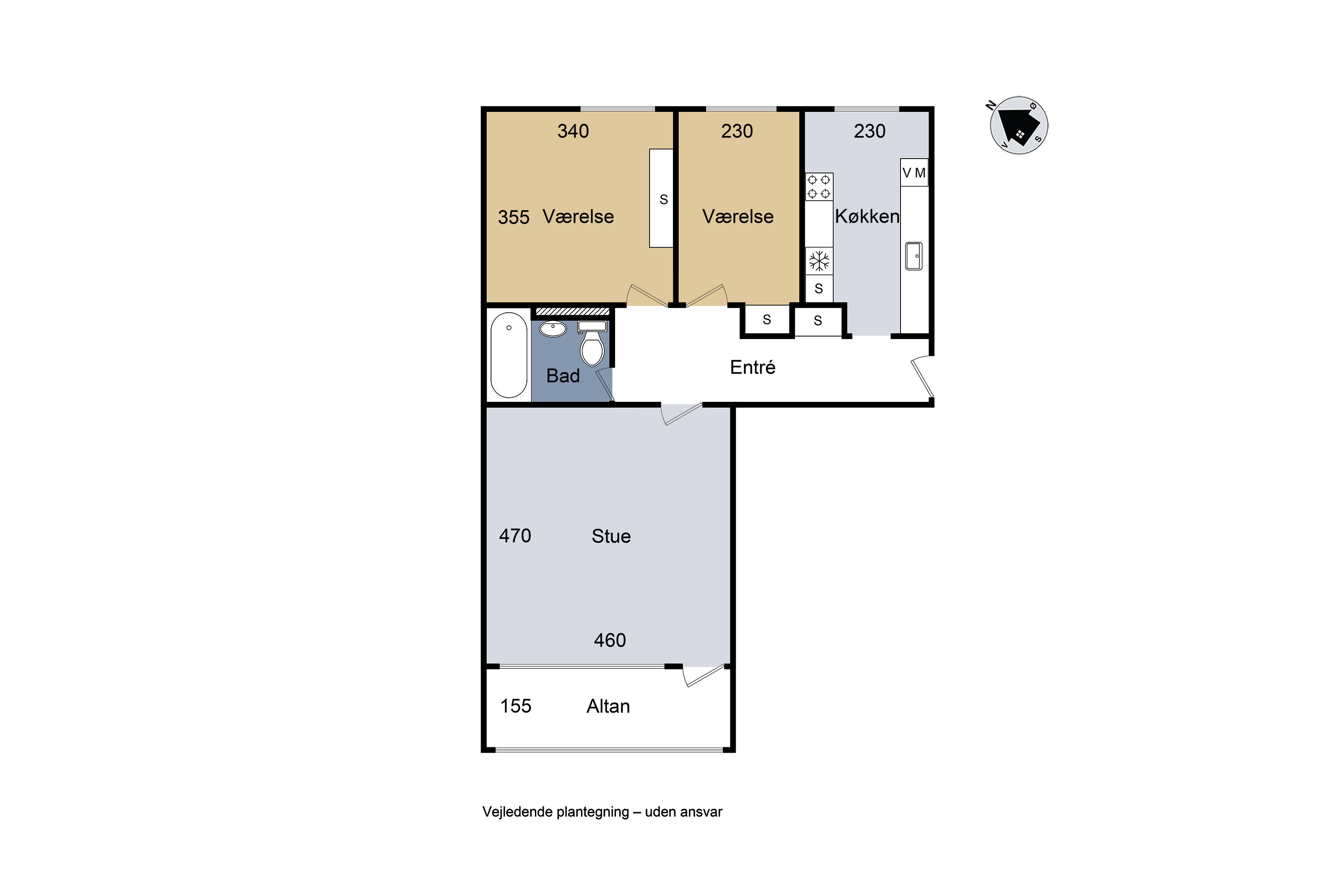 Plantegninger billede af Tyreengen 2, 3. th., 4220 Korsør