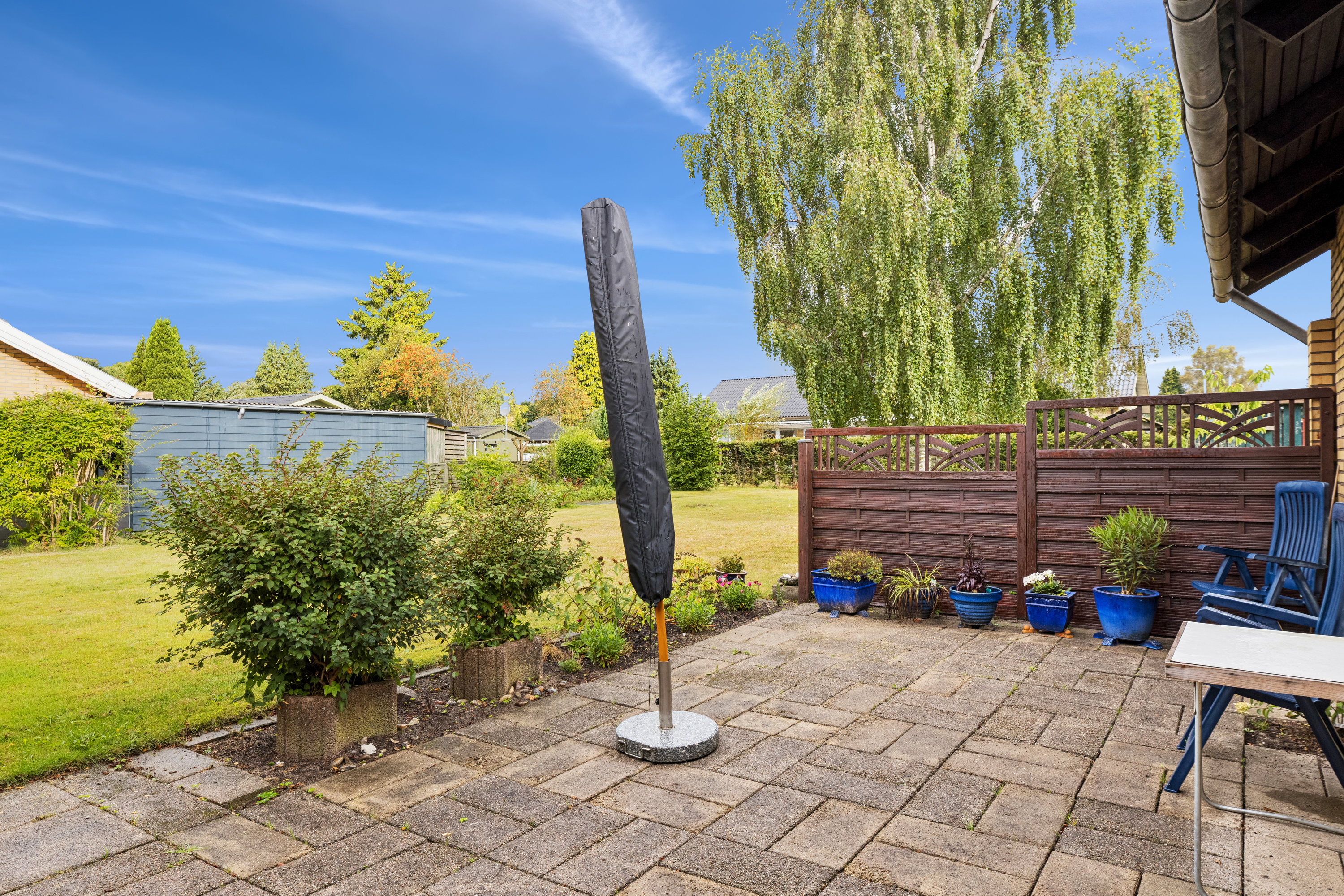 Fremhævet terrasse billede i fuldskærmstilstand. Billede af Bakkesvinget 14, 6340 Kruså