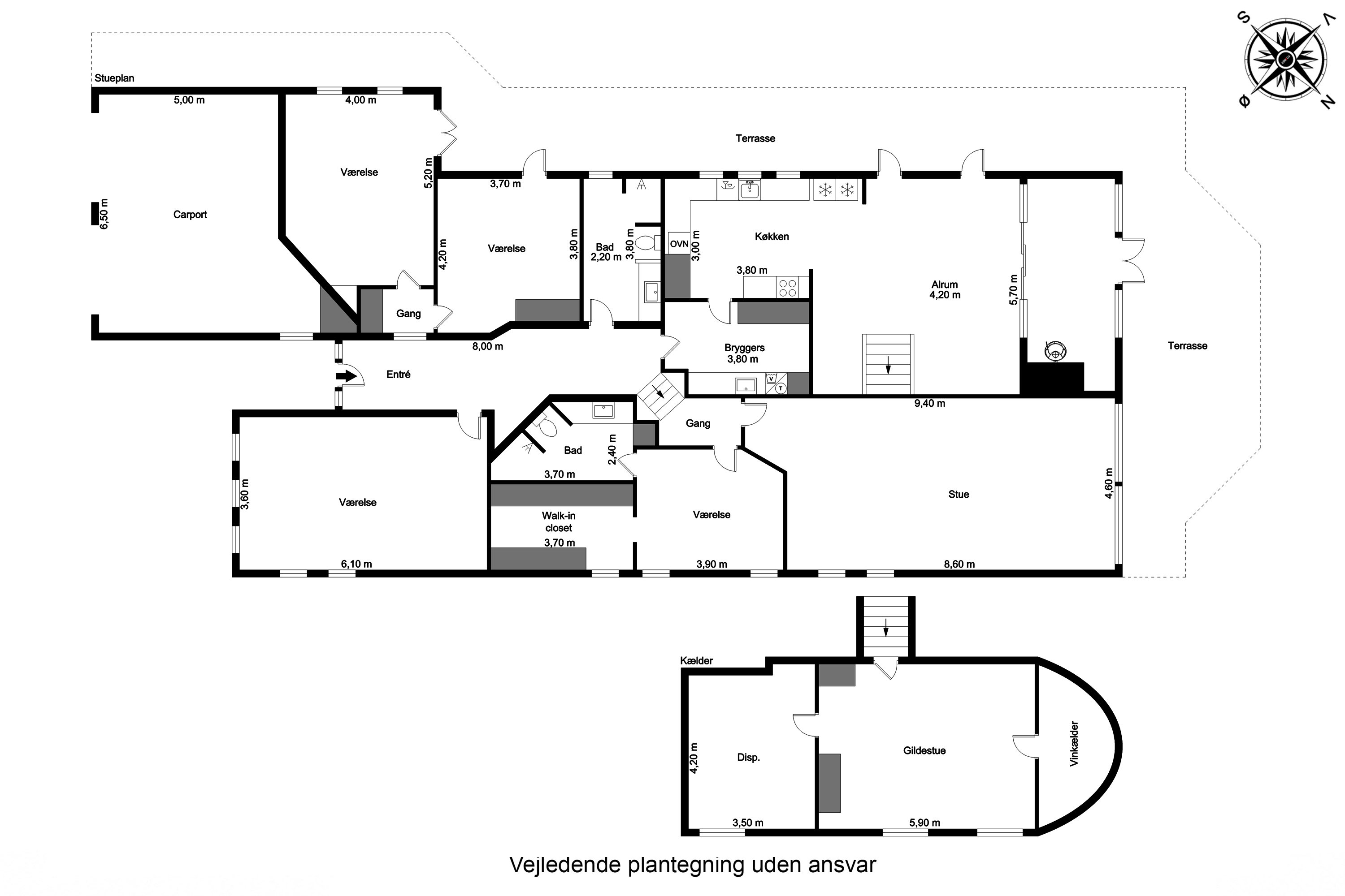 Plantegninger billede af Tordenskjoldsvej 26, Tåsinge, 5700 Svendborg