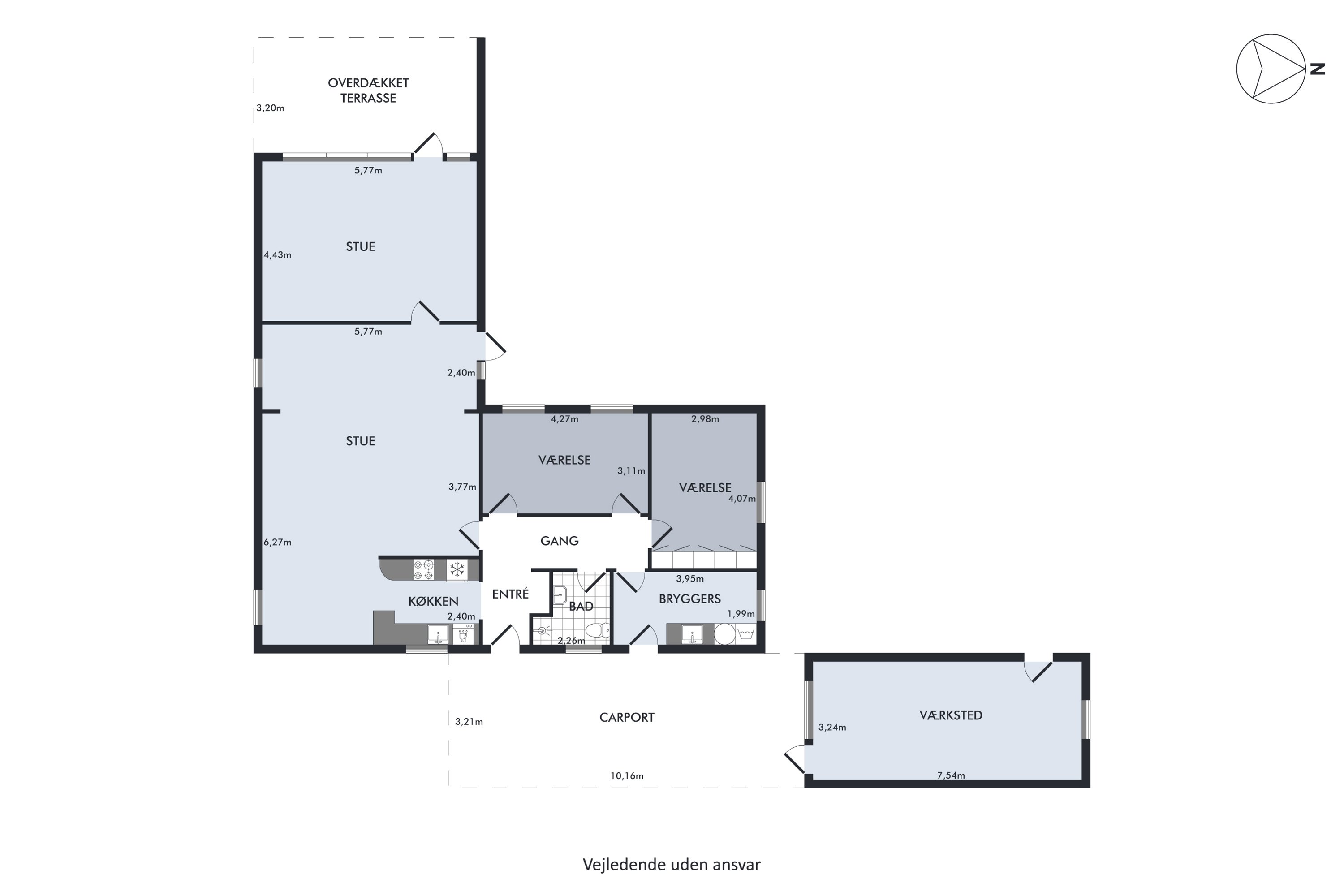 Plantegninger billede af Bakkesvinget 14, 6340 Kruså