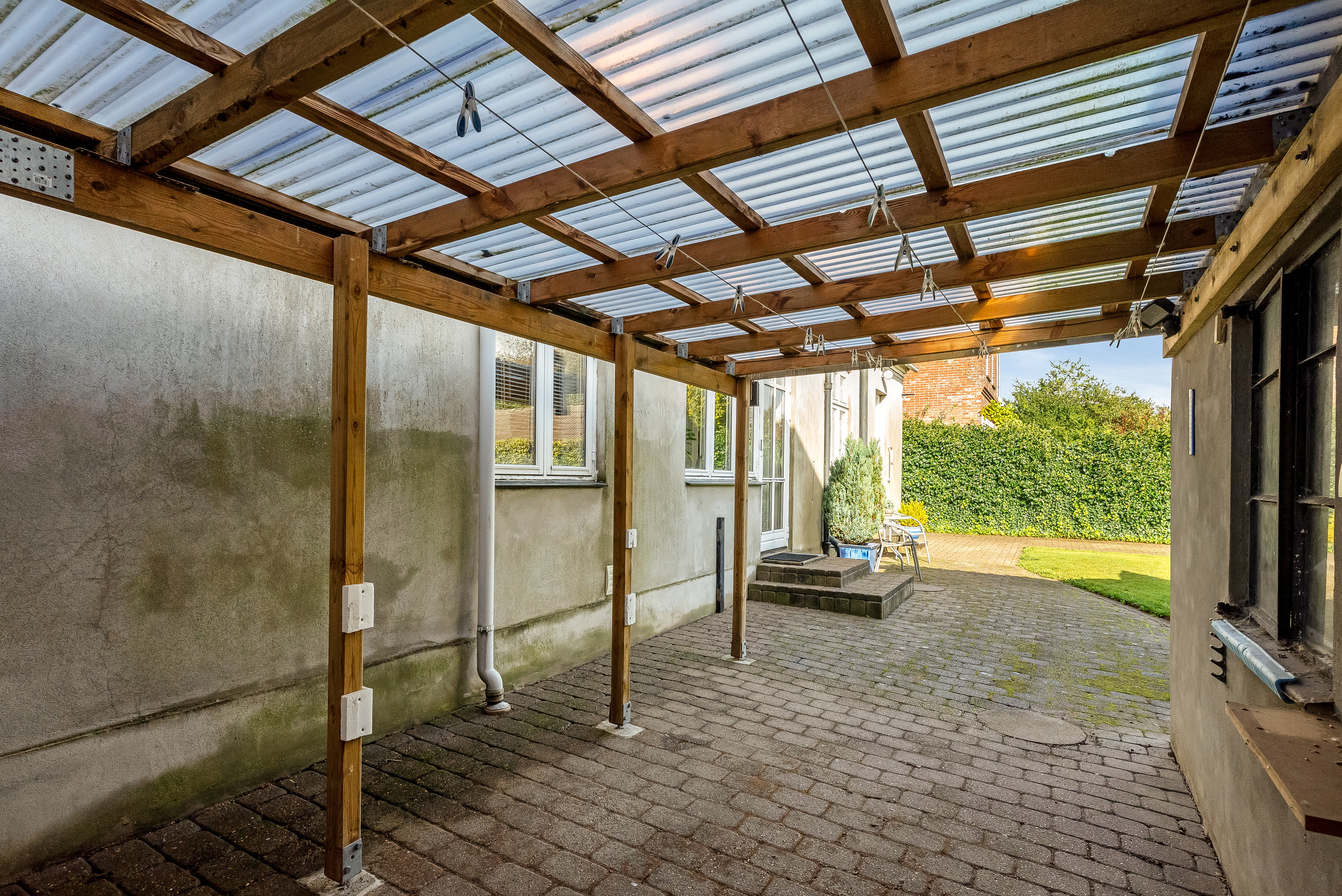 Fremhævet overdækket terrasse billede i fuldskærmstilstand. Billede af Bredgade 74, 6940 Lem St