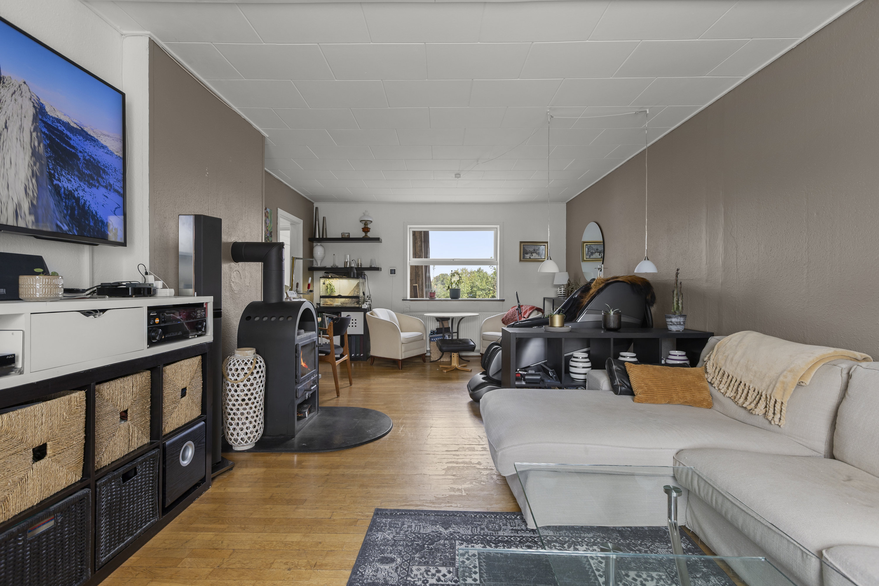 Fremhævet stue billede i fuldskærmstilstand. Billede af Parcelvej 17, 4470 Svebølle