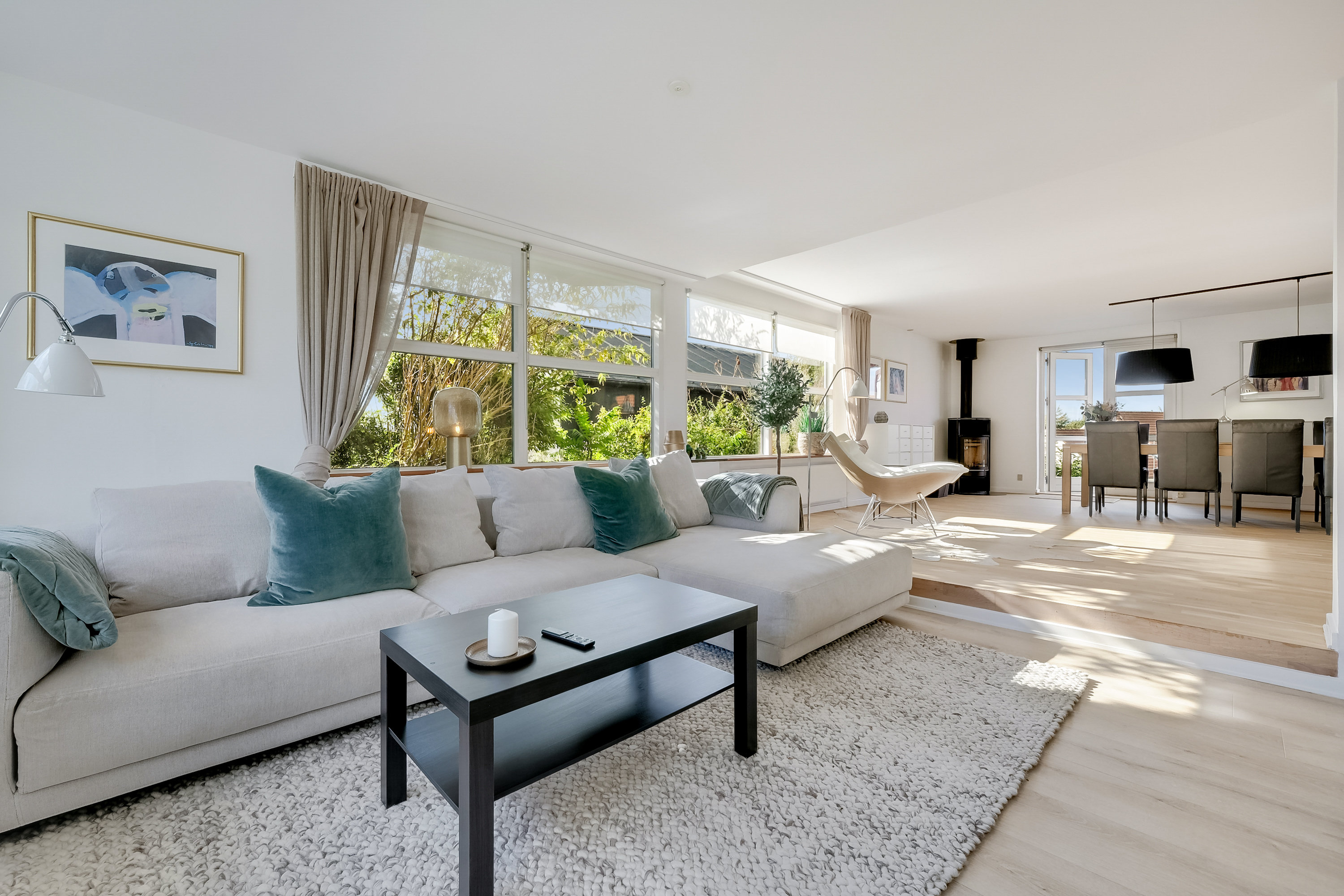 Fremhævet stue billede i fuldskærmstilstand. Billede af Münstervej 31, Strib, 5500 Middelfart