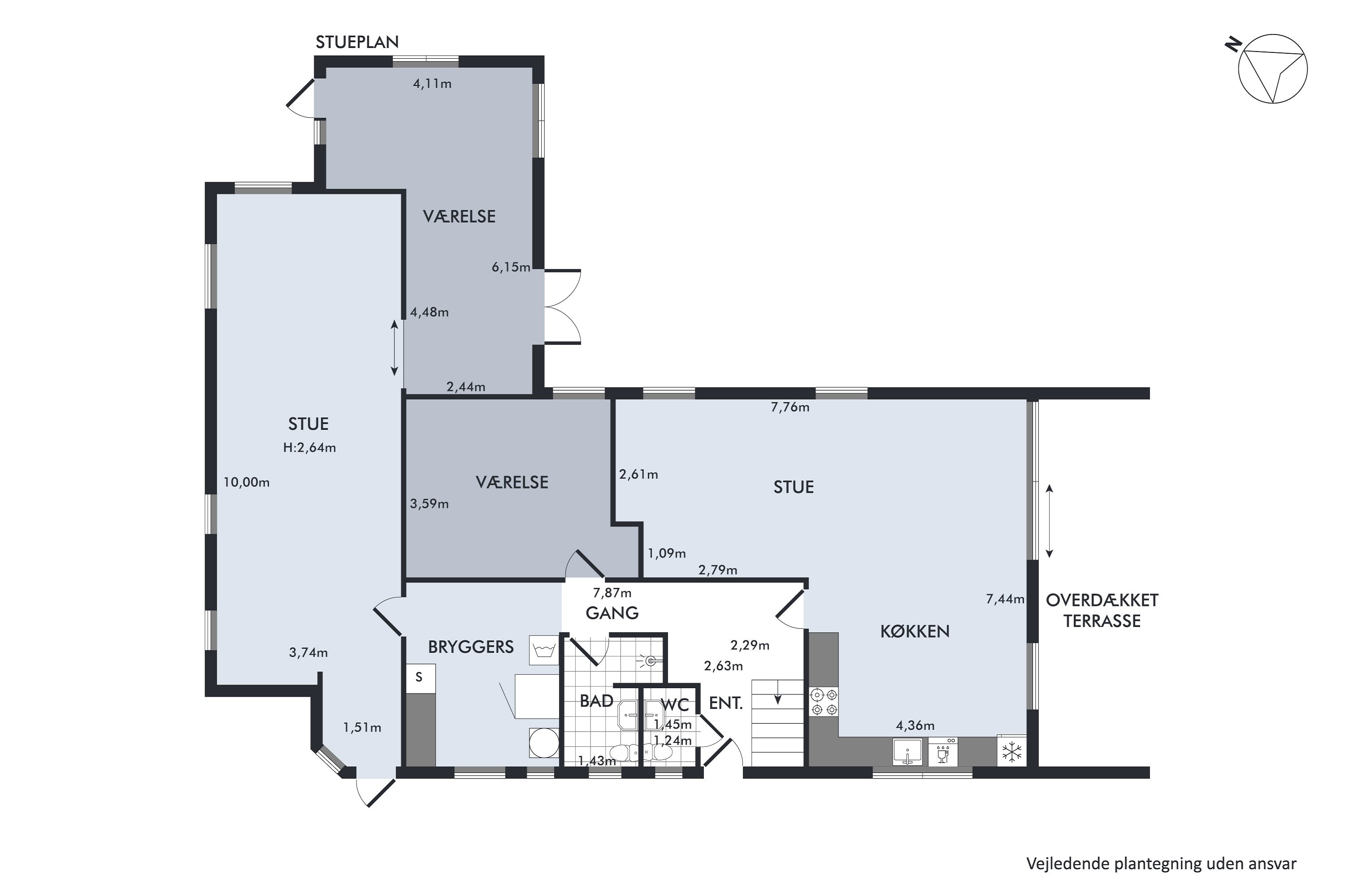 Plantegninger billede af Værebrovej 65, 2880 Bagsværd