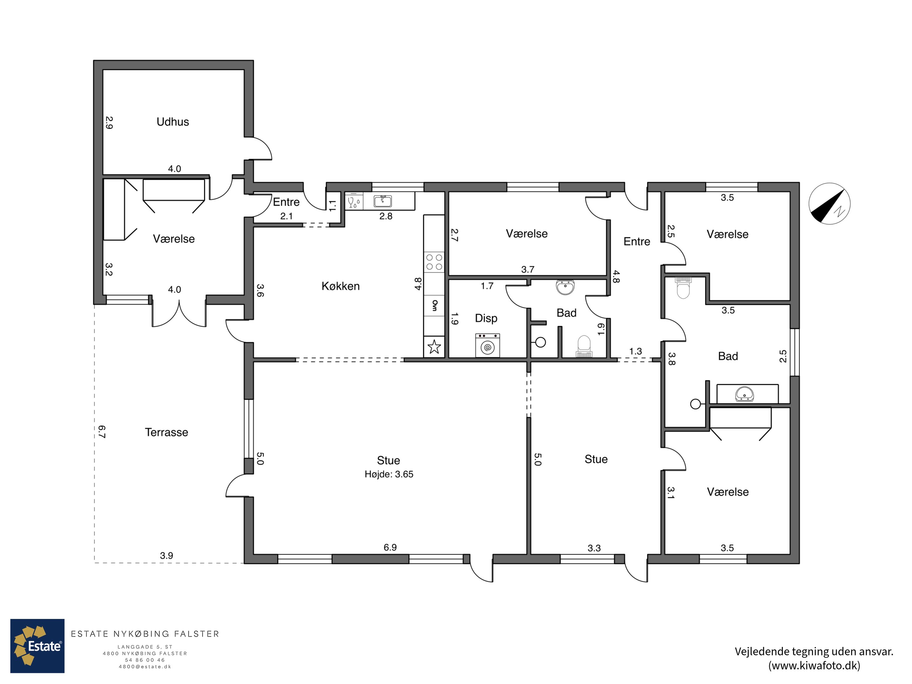 Plantegninger billede af Kolkevej 7A, 4892 Kettinge