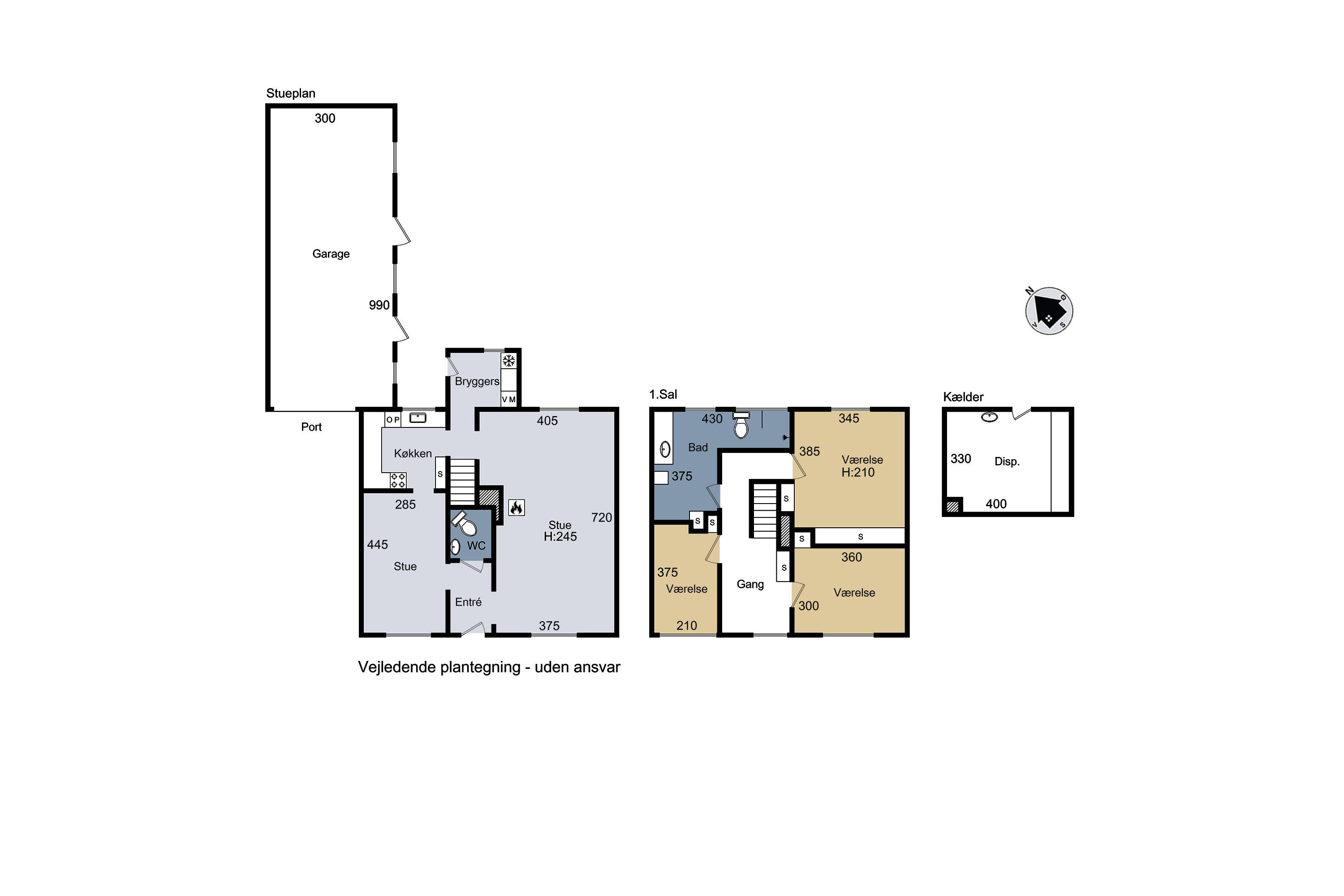 Plantegninger billede af Parcelvej 17, 4470 Svebølle