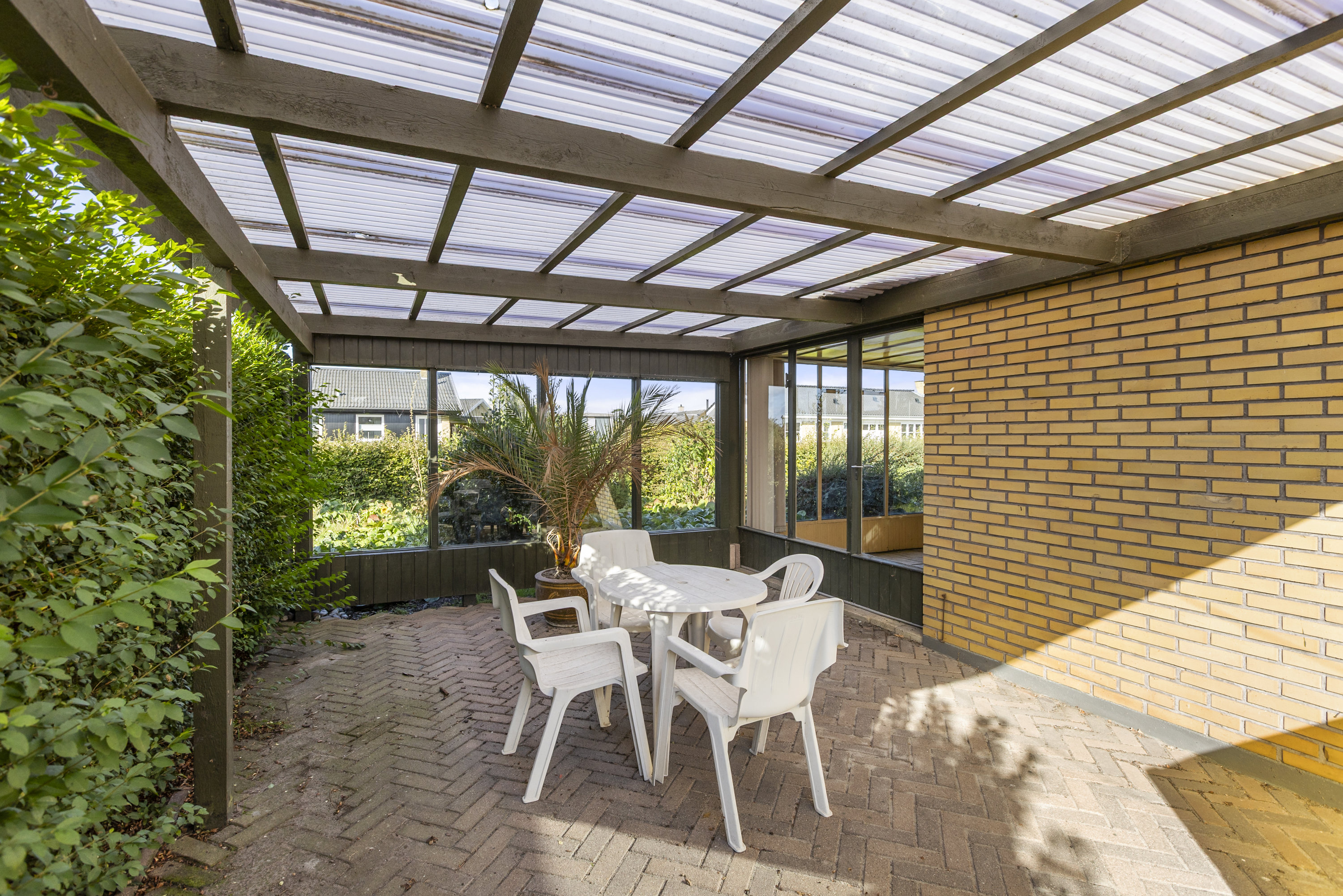 Fremhævet overdækket terrasse billede i fuldskærmstilstand. Billede af Baldersvej 15, 4220 Korsør