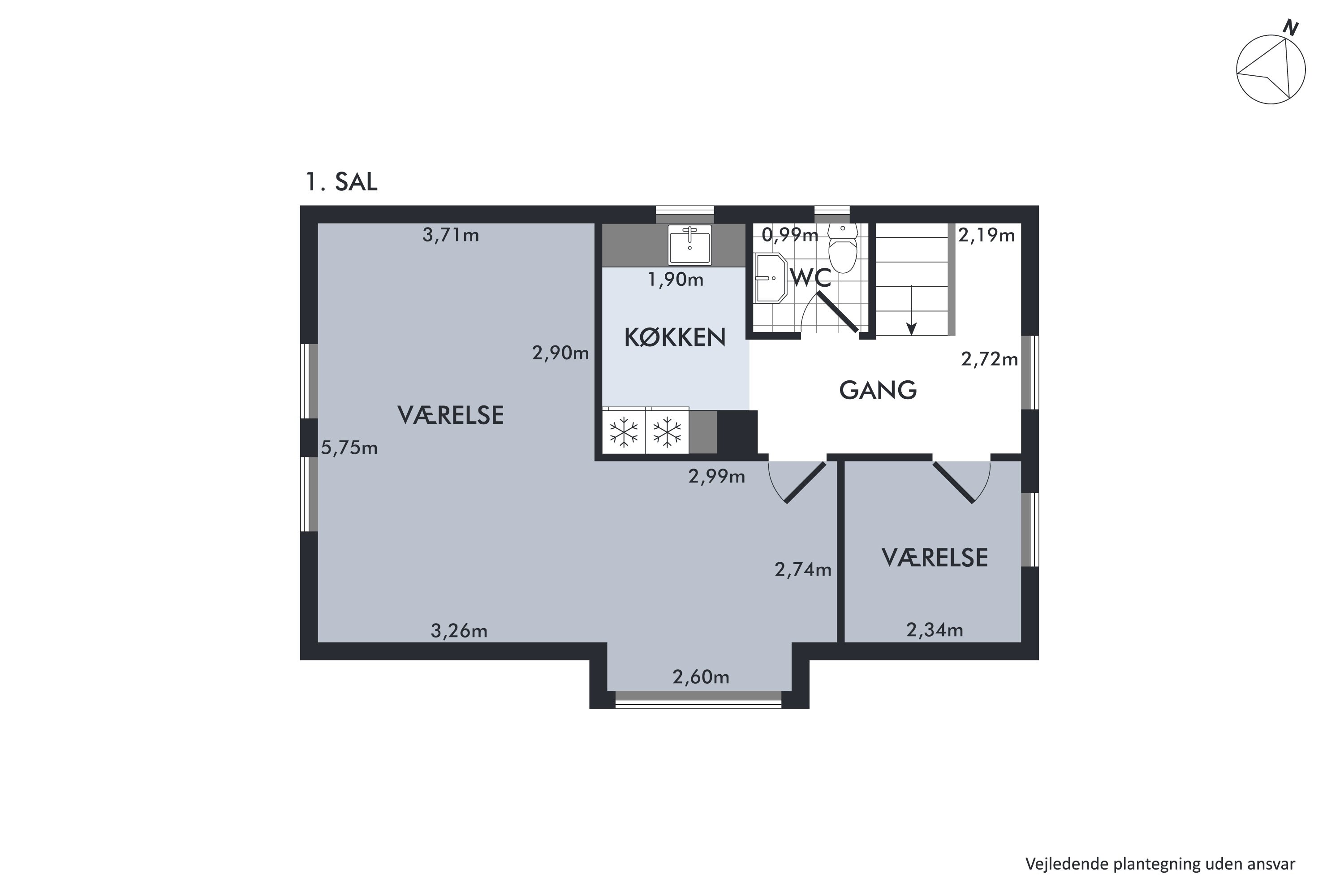 Plantegninger billede af Faaborgvej 16, 5854 Gislev