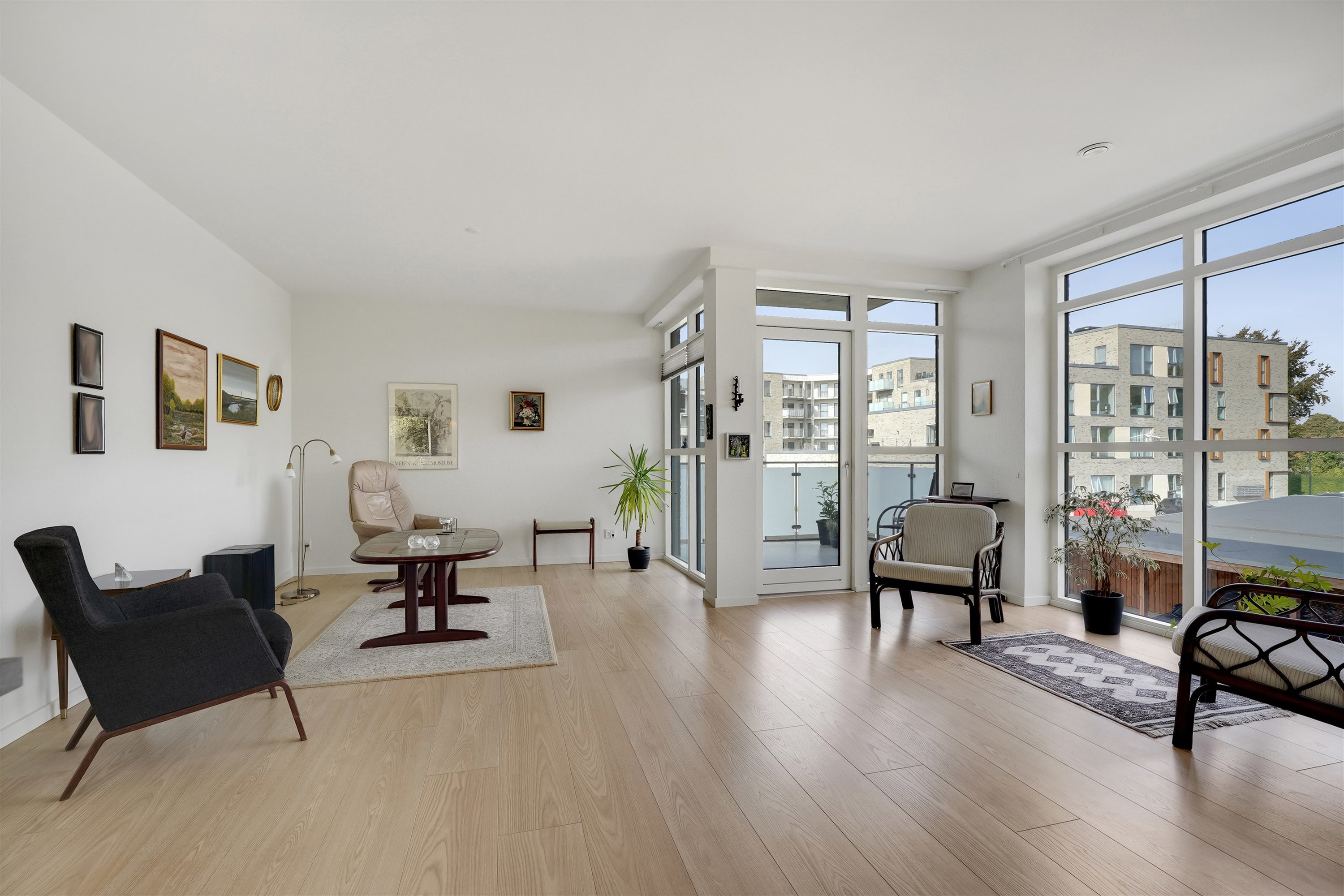 Fremhævet stue billede i fuldskærmstilstand. Billede af Hovedgaden 44C, 1. th., 7190 Billund