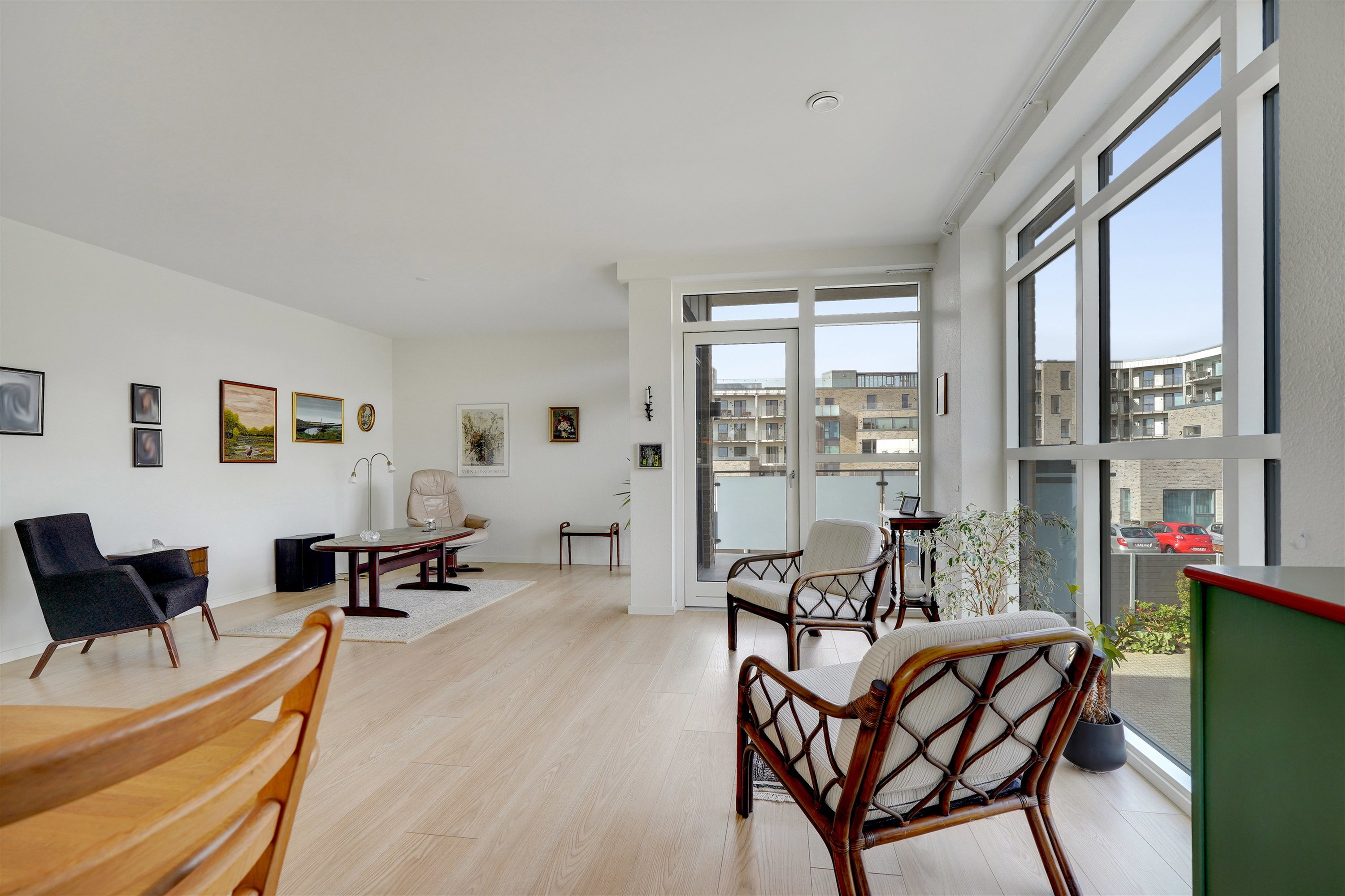 Fremhævet stue billede i fuldskærmstilstand. Billede af Hovedgaden 44C, 1. th., 7190 Billund