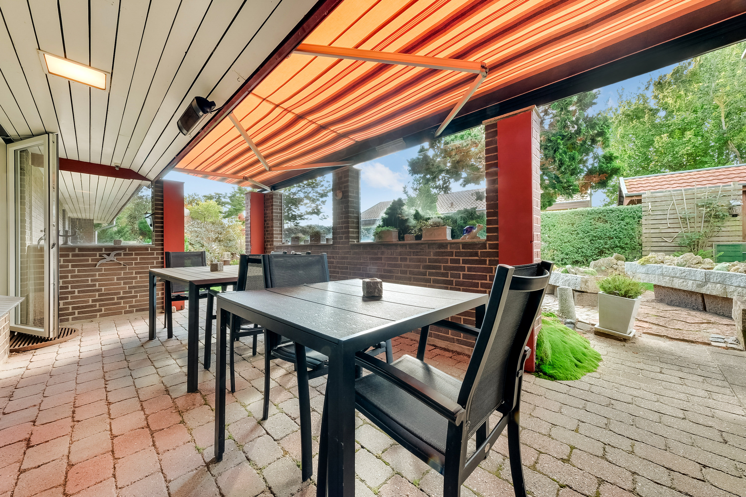 Fremhævet terrasse billede i fuldskærmstilstand. Billede af Rosenlunden 15, Aunslev, 5800 Nyborg