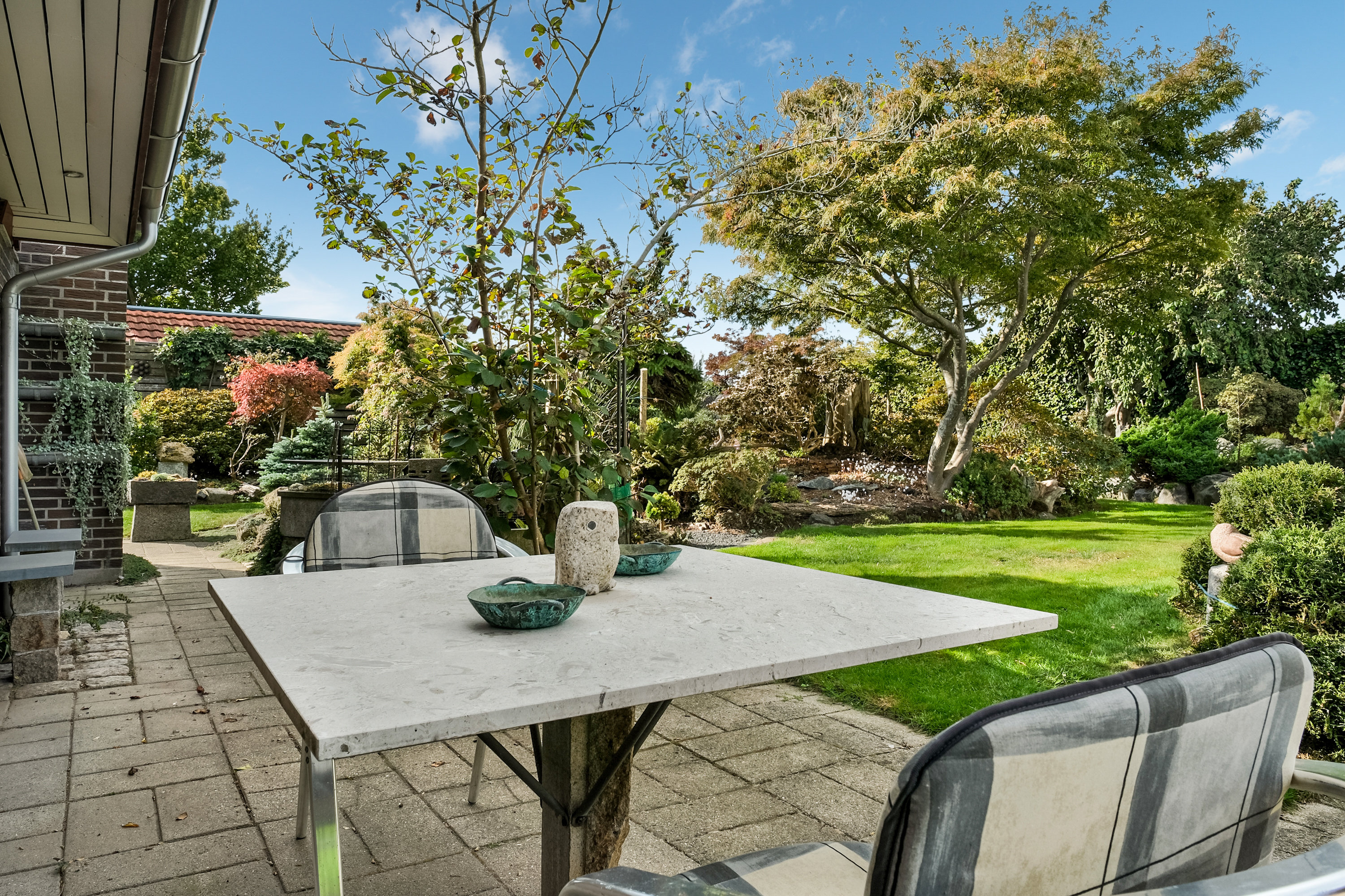 Fremhævet terrasse billede i fuldskærmstilstand. Billede af Rosenlunden 15, Aunslev, 5800 Nyborg