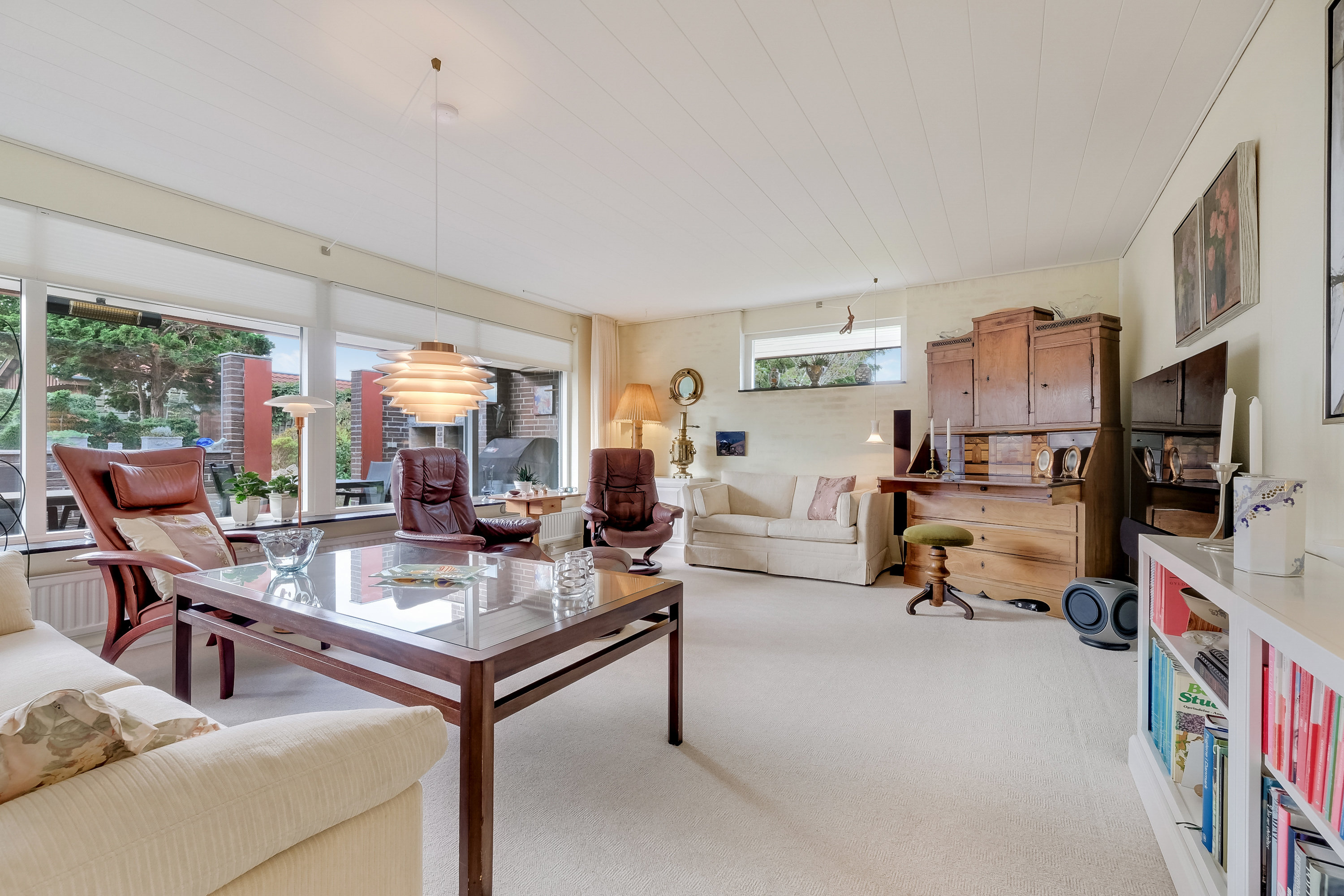 Fremhævet stue billede i fuldskærmstilstand. Billede af Rosenlunden 15, Aunslev, 5800 Nyborg