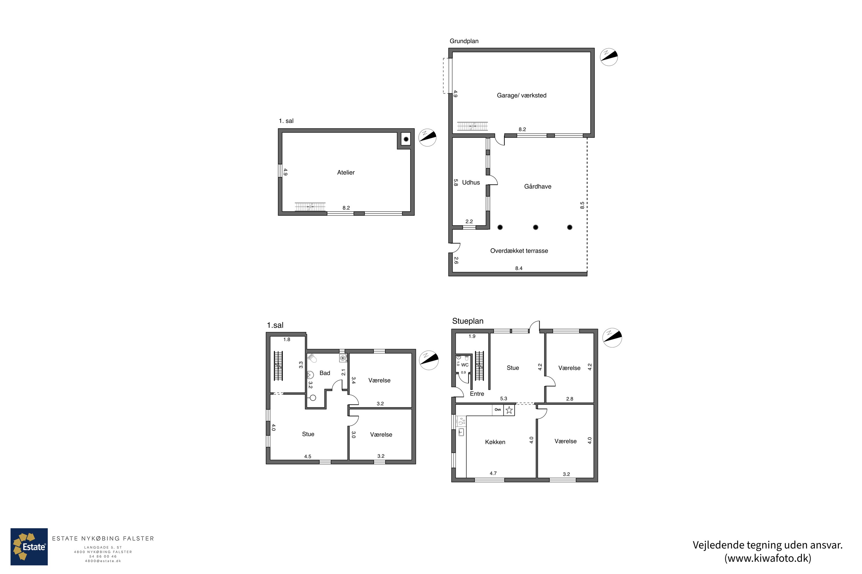 Plantegninger billede af Holchsgade 2, 4800 Nykøbing F