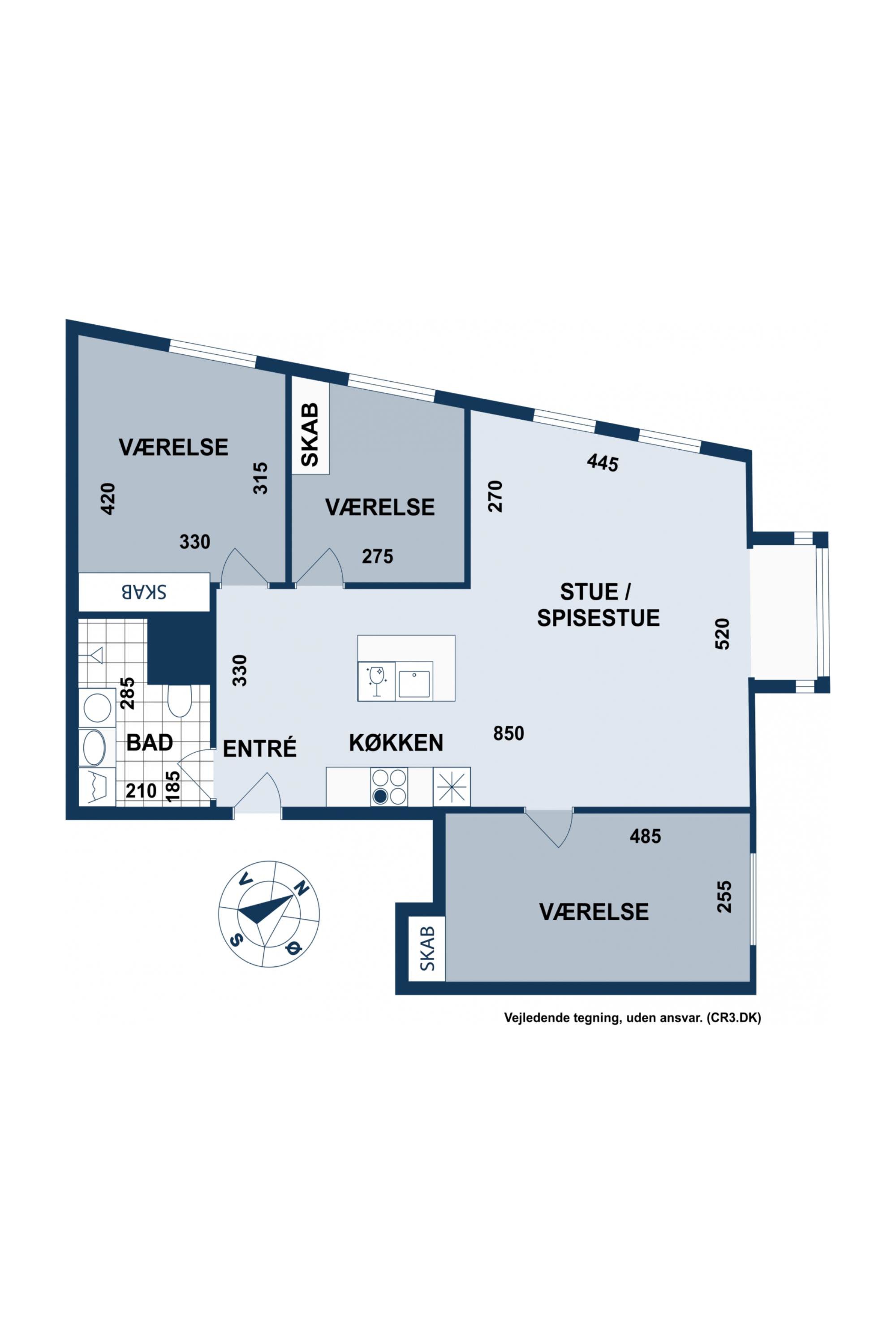 Plantegninger billede af Ingrid Marievej 20, 6. tv., 2500 Valby
