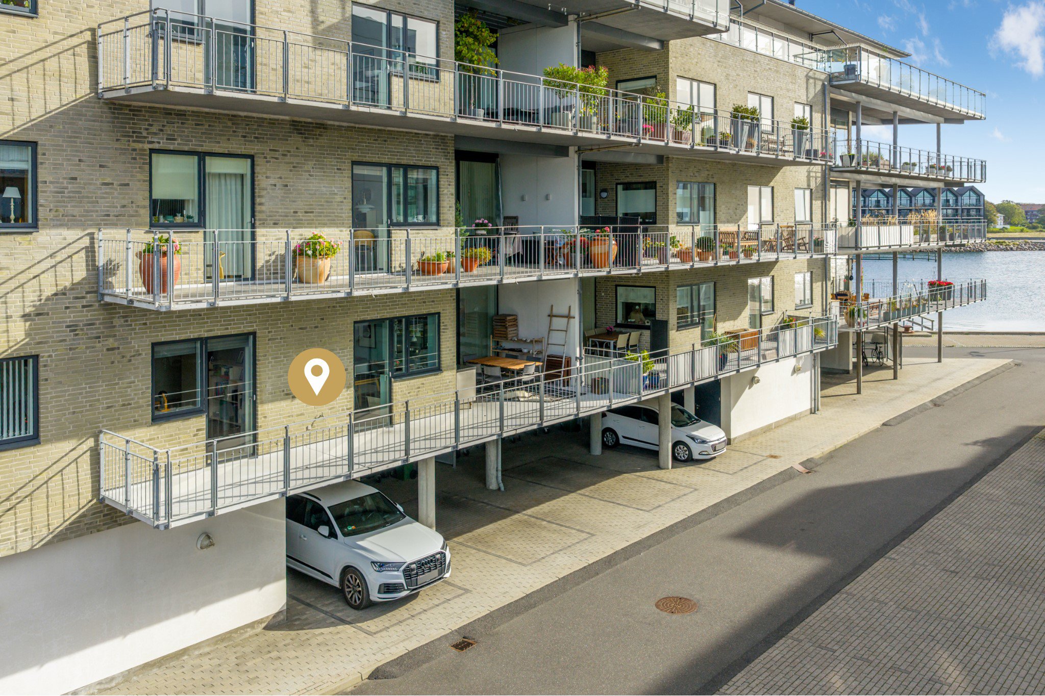 Ejerlejlighed: Facade på Sydkajen 4, 1. tv., 5800 Nyborg