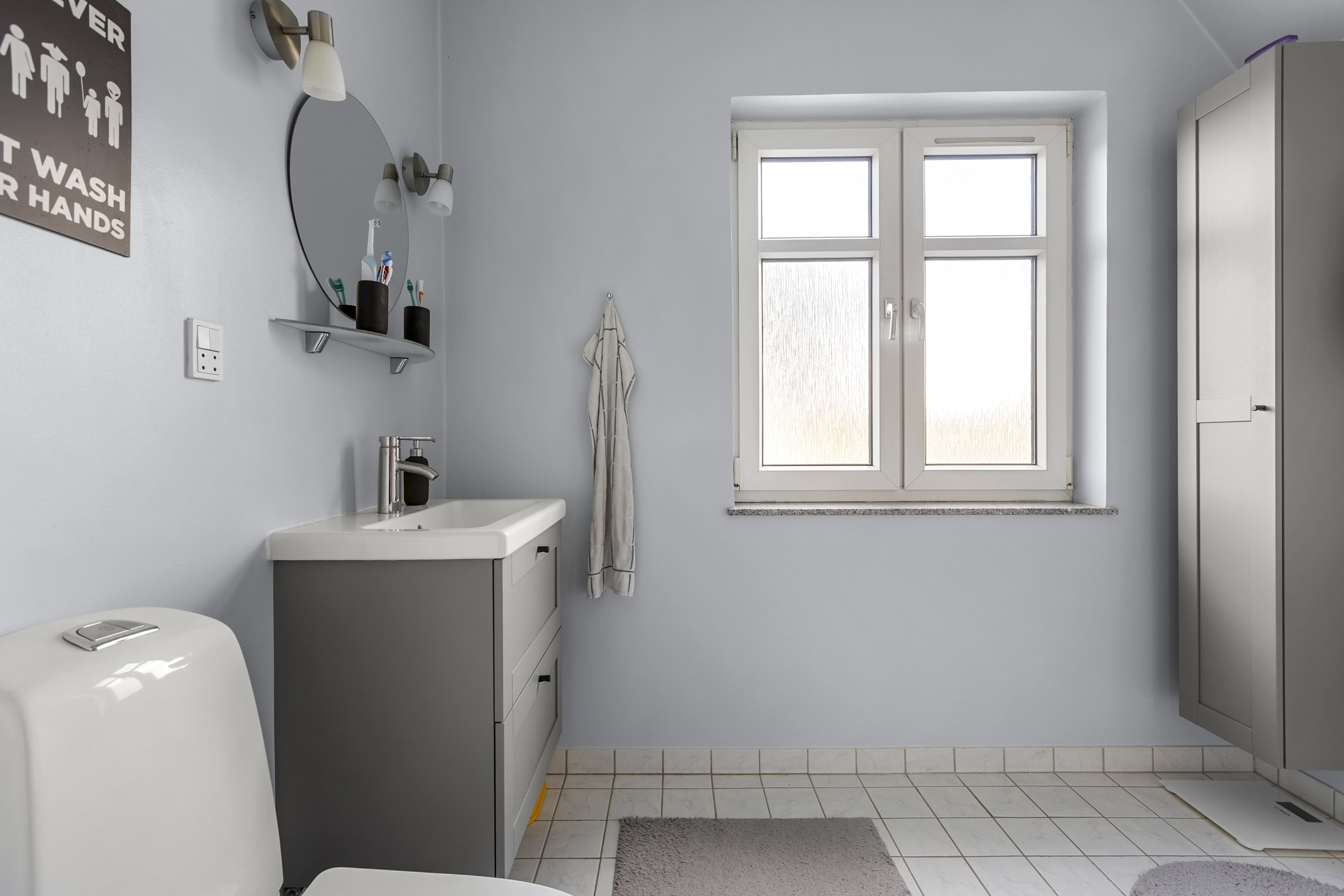 Fremhævet badeværelse billede i fuldskærmstilstand. Billede af Terslevvej 71, Ørslev, 4100 Ringsted