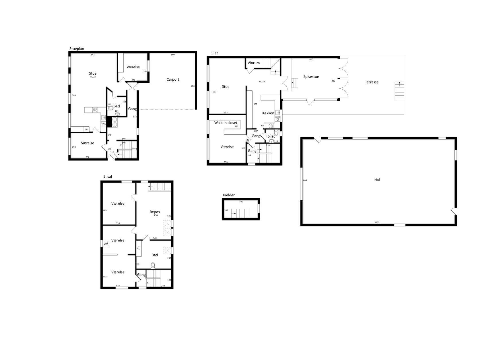 Plantegninger billede af Kauslundevej 95, Kauslunde, 5500 Middelfart