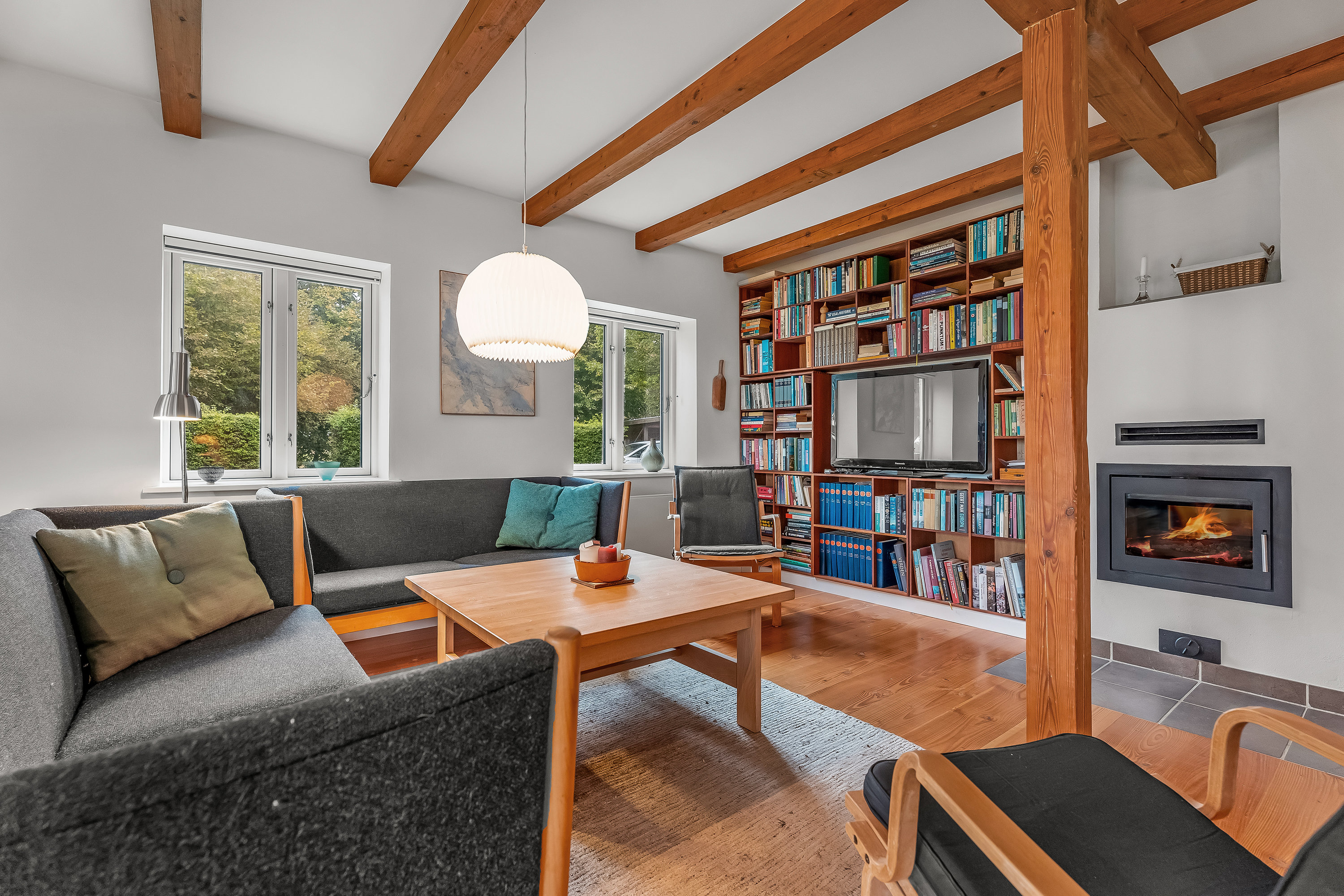 Fremhævet stue billede i fuldskærmstilstand. Billede af Strandhuse 2, Bregninge, 4871 Horbelev