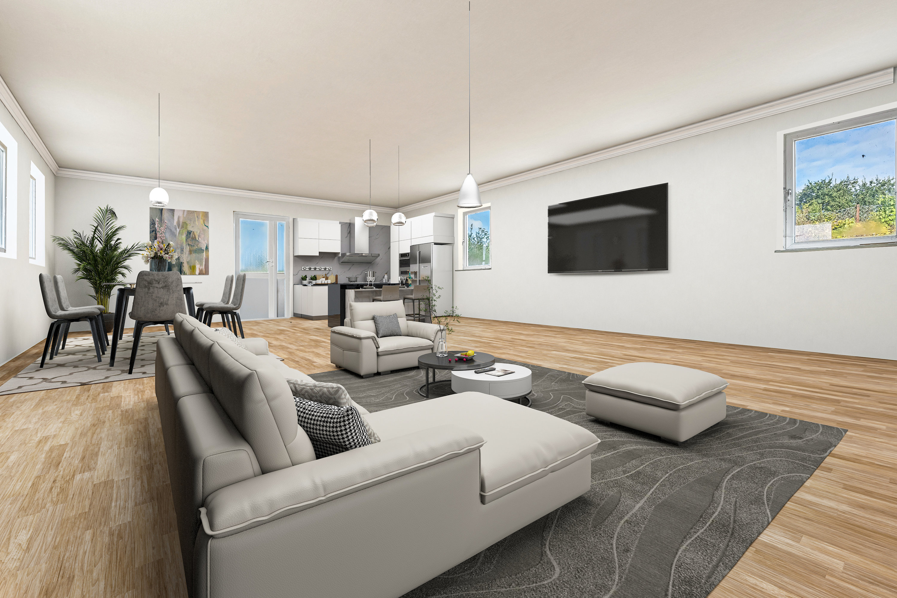 Fremhævet stue billede i fuldskærmstilstand. Billede af Dæmningsvej 9, Nørre Vedby, 4840 Nørre Alslev