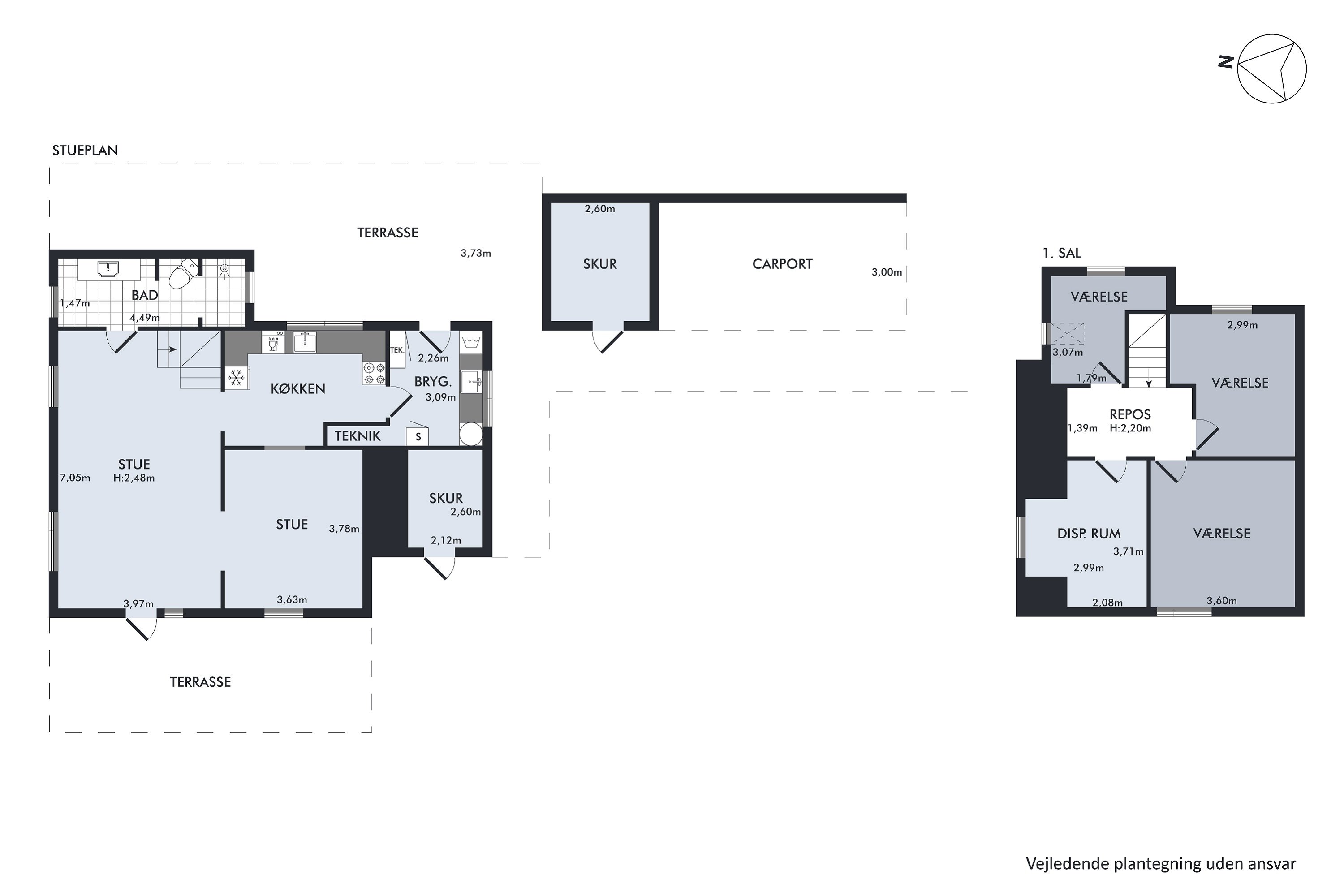 Plantegninger billede af Østerhåbsvej 3, Hatting, 8700 Horsens