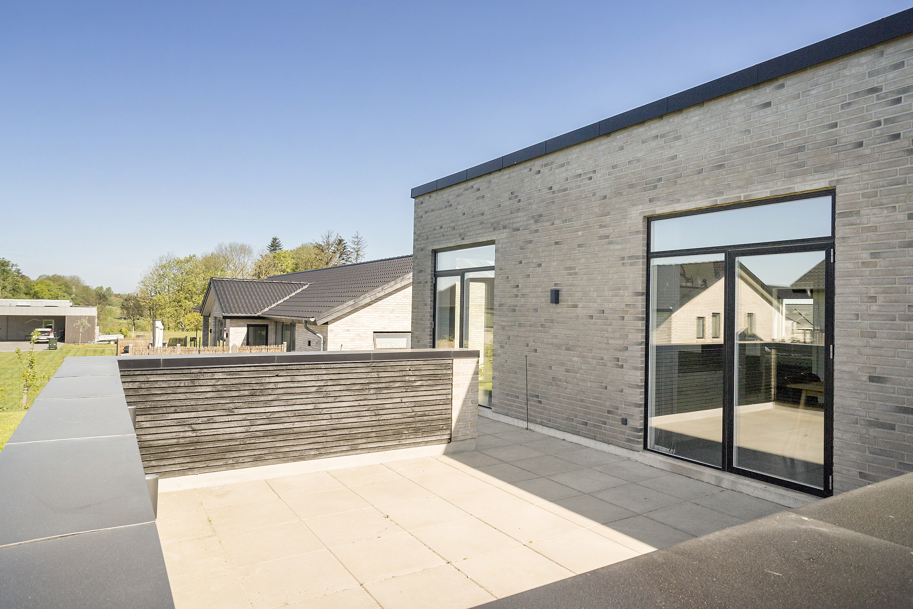 Fremhævet terrasse billede i fuldskærmstilstand. Billede af Lille Dalby Ager 33, 8722 Hedensted