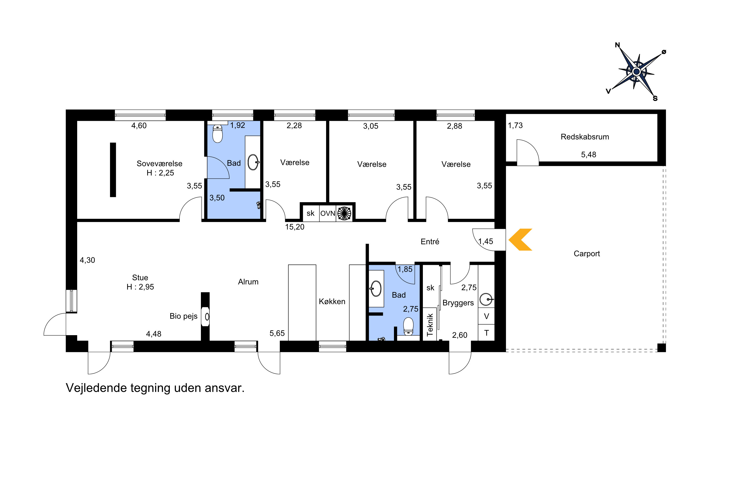 Plantegninger billede af Lille Dalby Ager 33, 8722 Hedensted