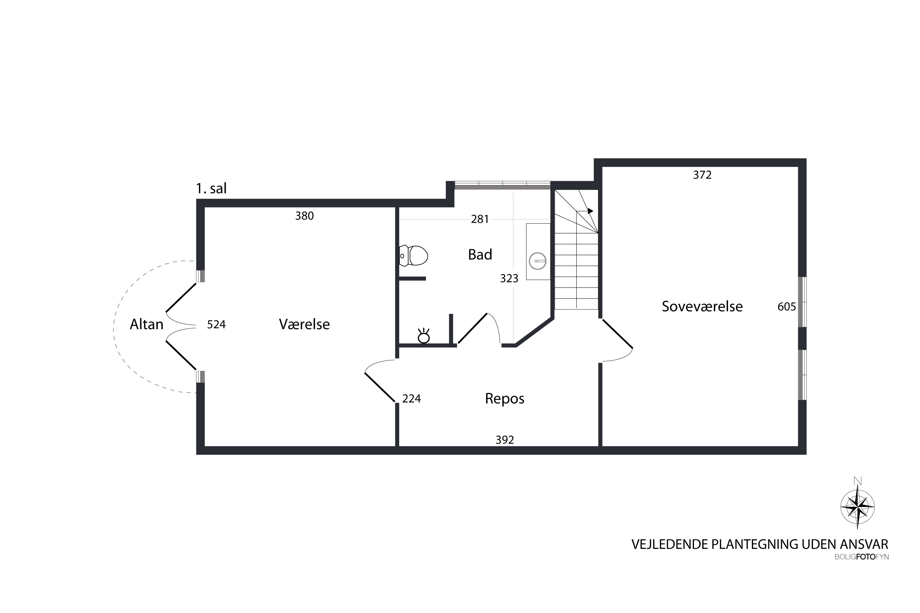 Plantegninger billede af Trondheimparken 6, 5400 Bogense