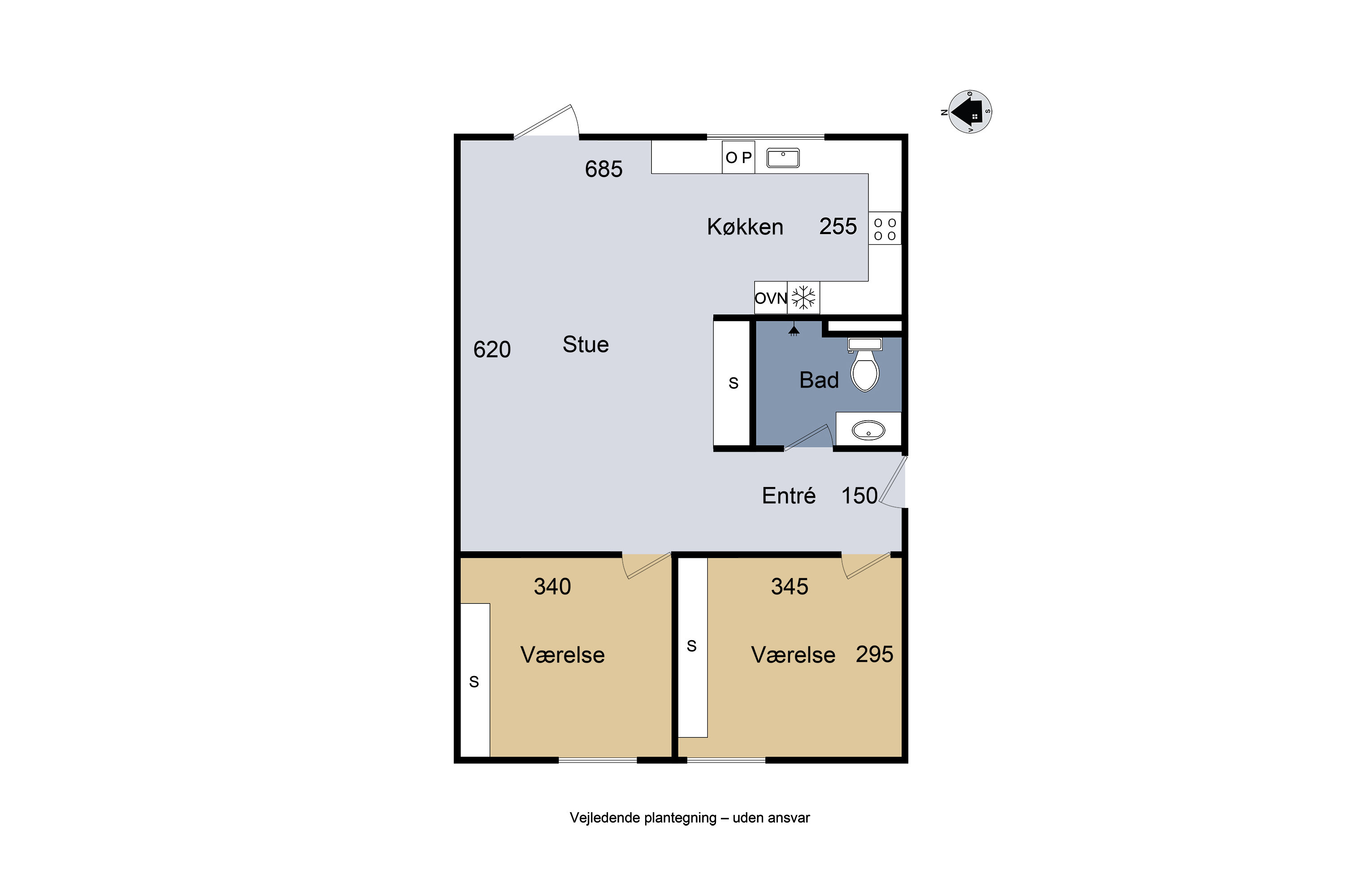 Plantegninger billede af Næstvedvej 3B, st.. tv., 4100 Ringsted