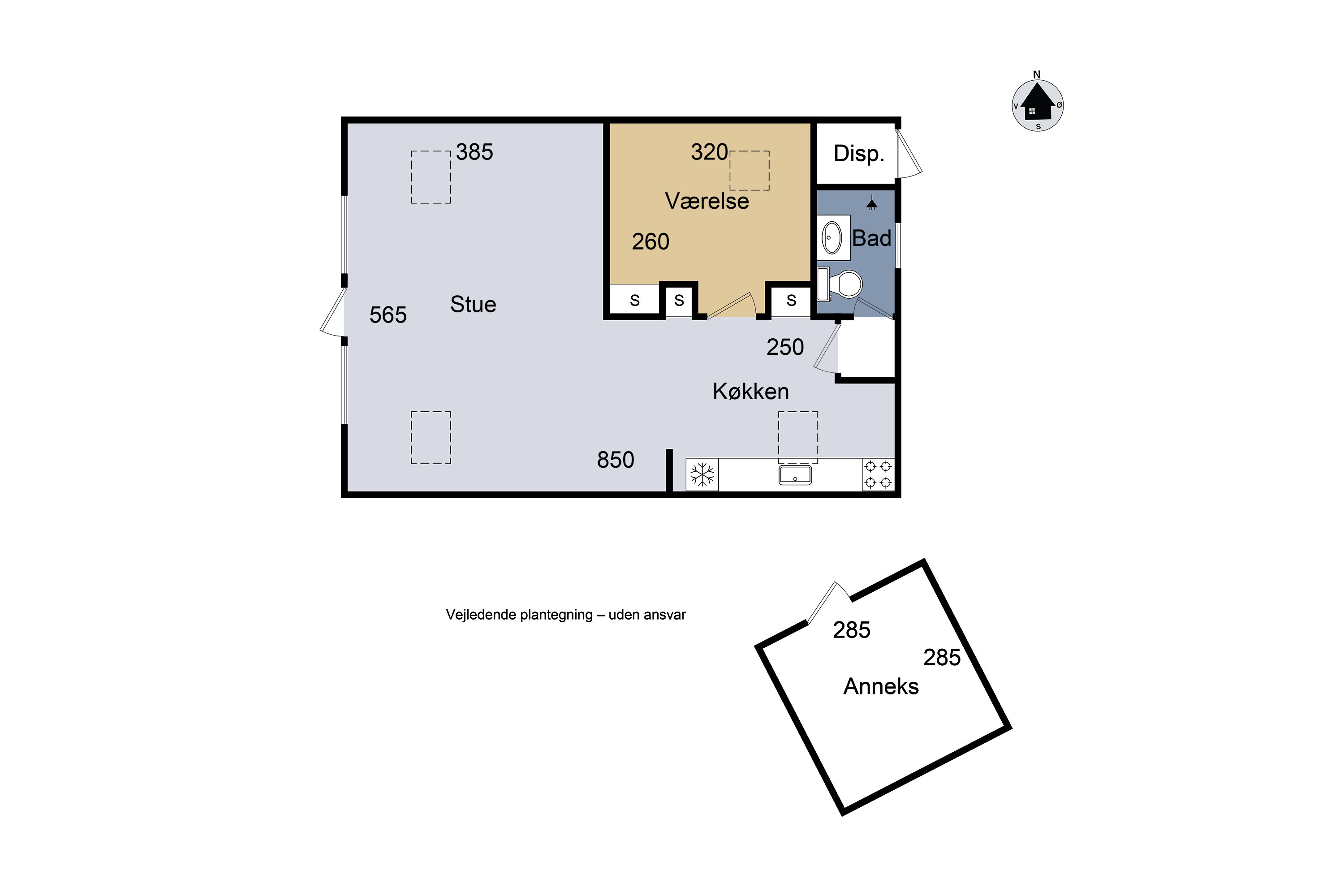 Plantegninger billede af Tornskadevej 5, Ll Kongsmark, 4200 Slagelse