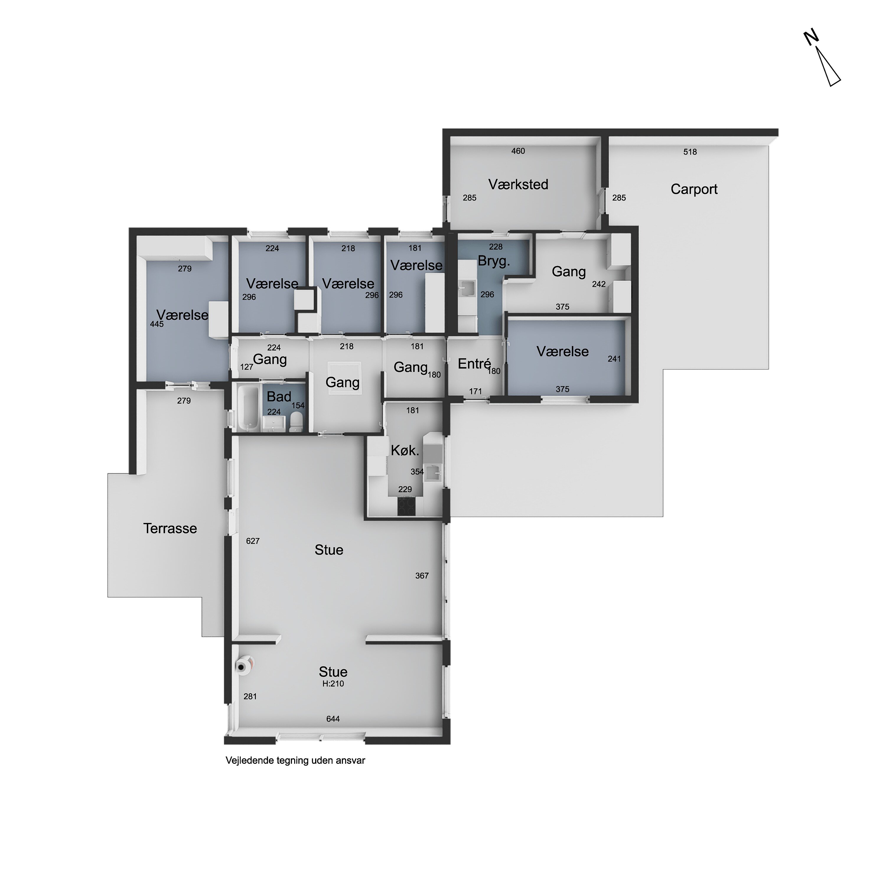 Plantegninger billede af Svanevej 16, Ny Sebberup, 8723 Løsning