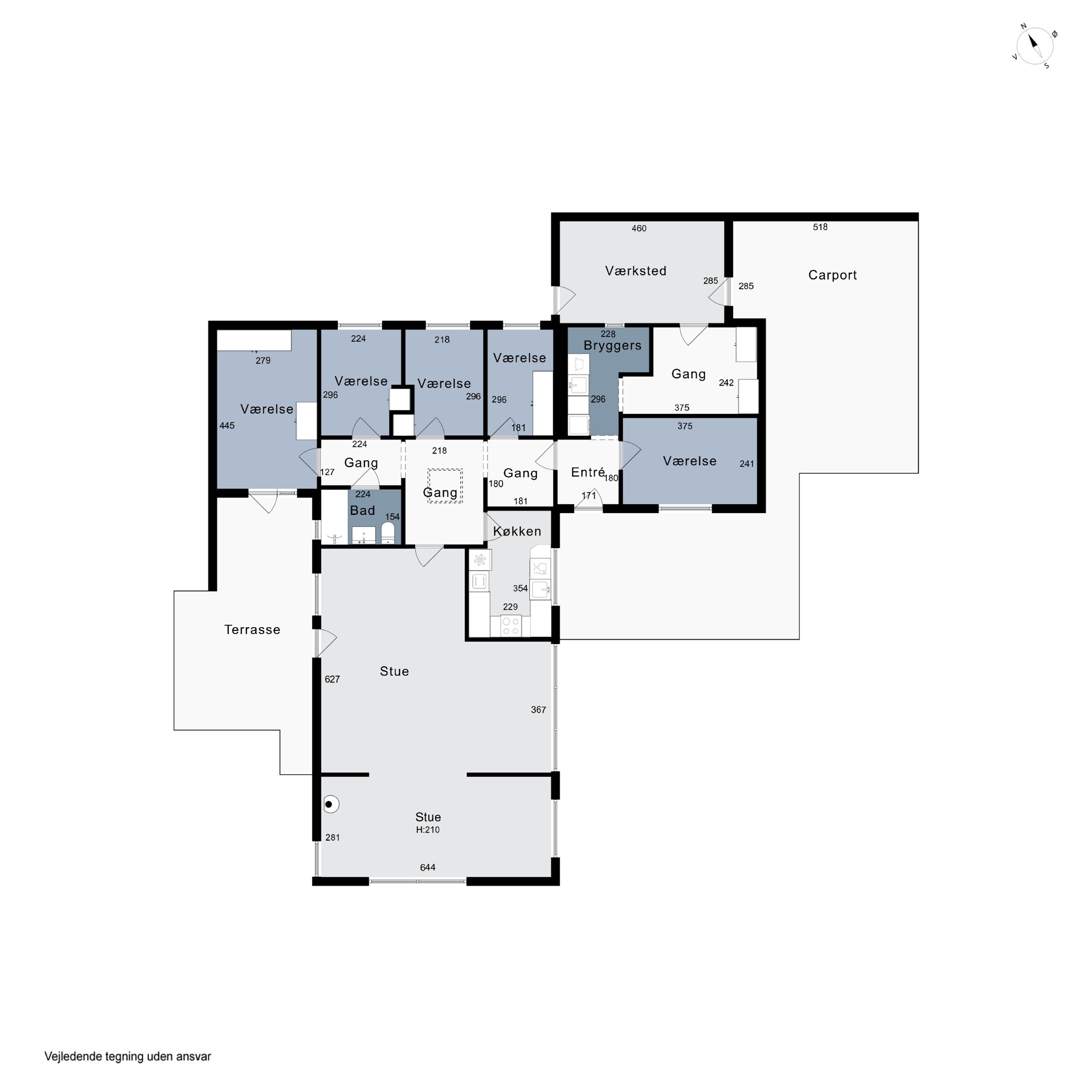 Plantegninger billede af Svanevej 16, Ny Sebberup, 8723 Løsning