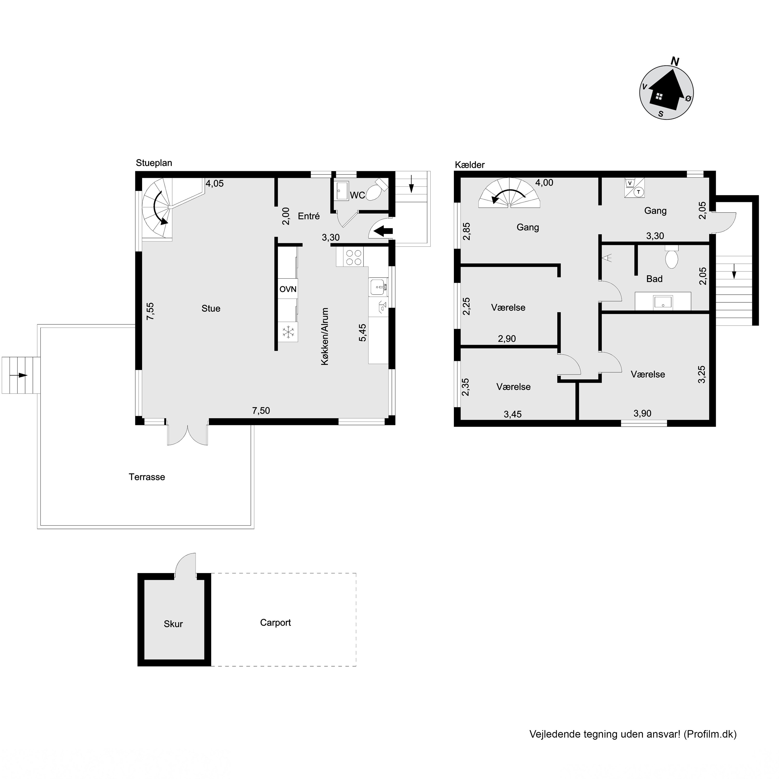 Plantegninger billede af Spættevej 8, 3390 Hundested
