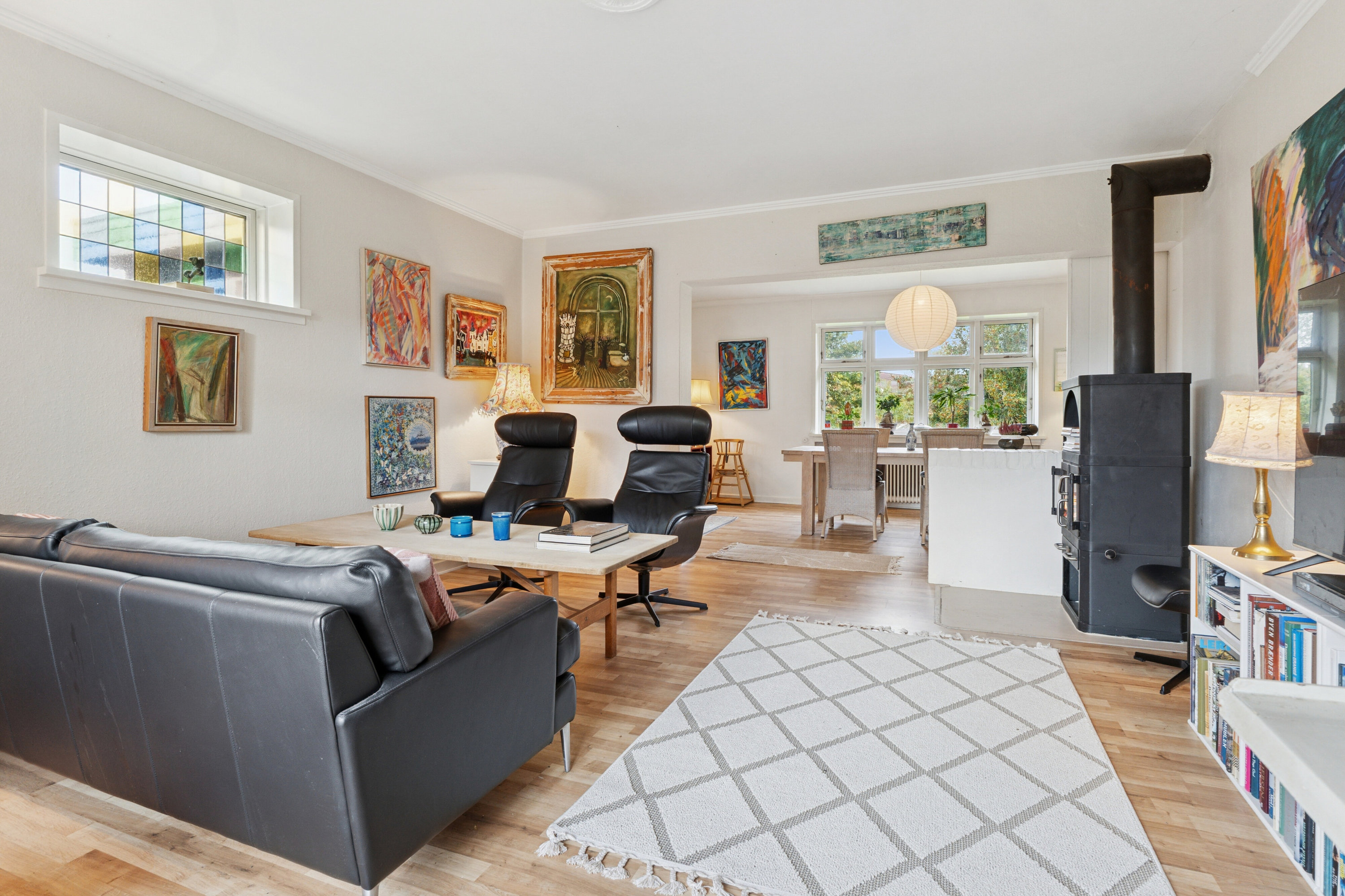 Fremhævet stue billede i fuldskærmstilstand. Billede af Østergade 31, 6040 Egtved