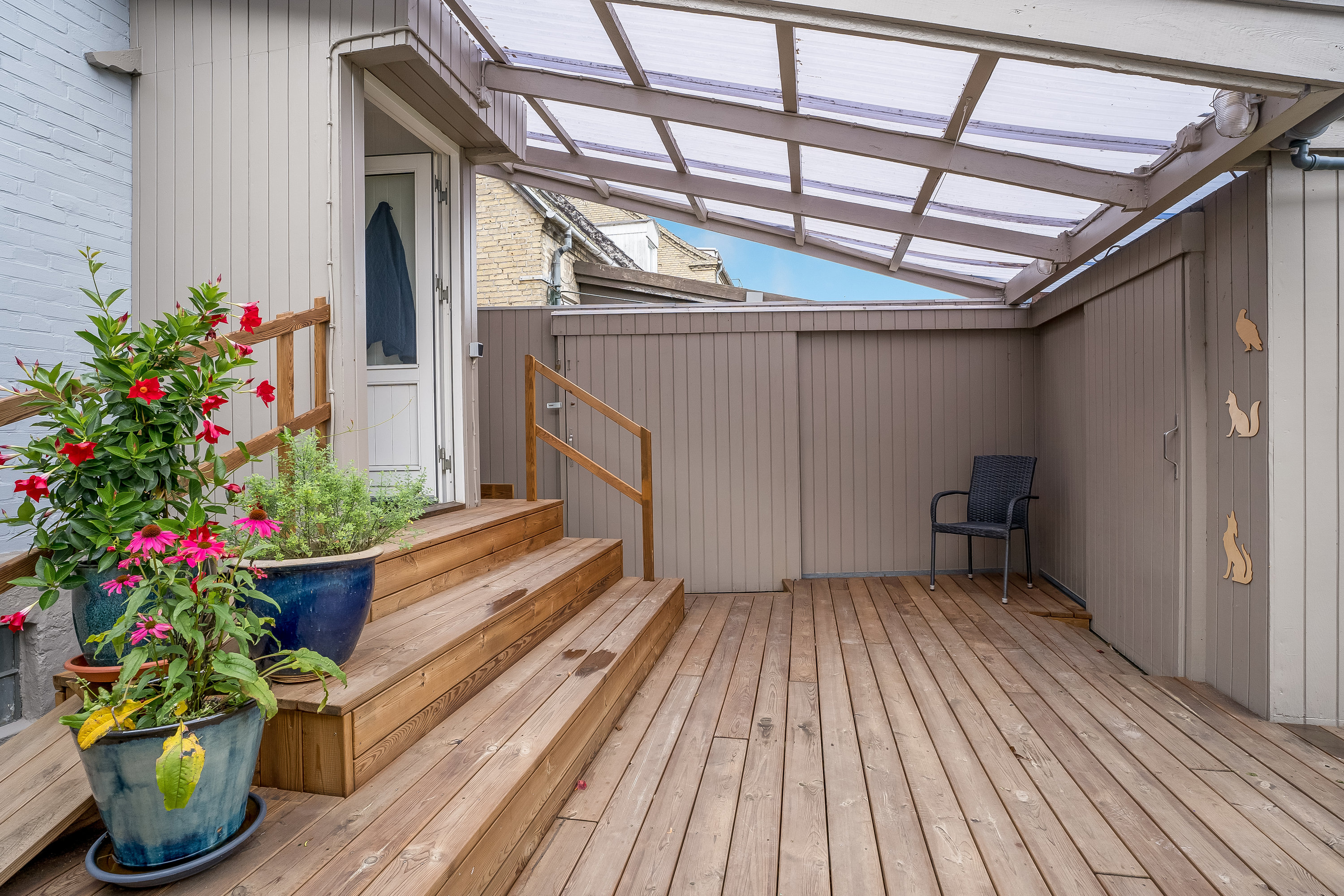 Fremhævet overdækket terrasse billede i fuldskærmstilstand. Billede af Gedservej 45, 4800 Nykøbing F