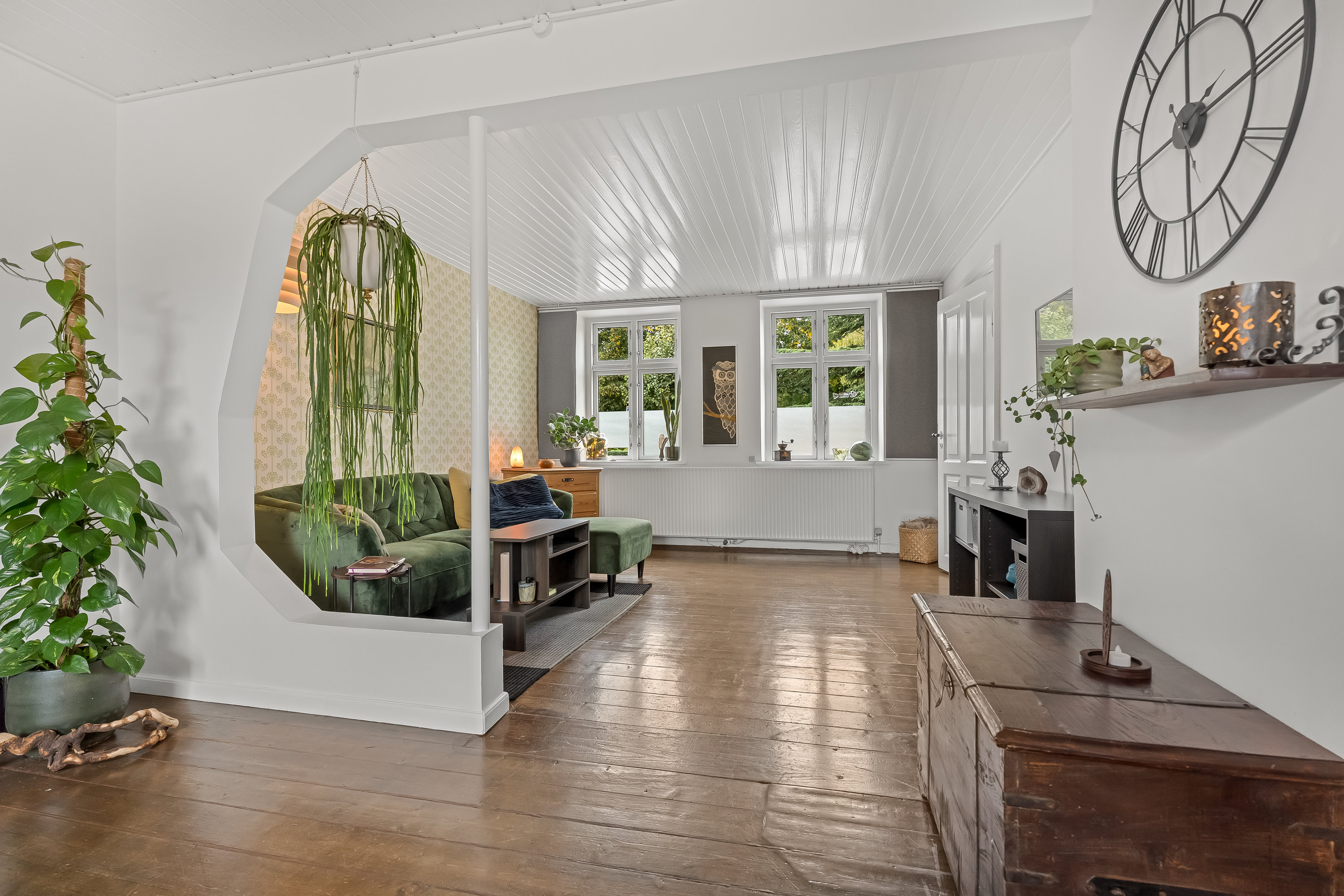 Fremhævet stue billede i fuldskærmstilstand. Billede af Gedservej 45, 4800 Nykøbing F