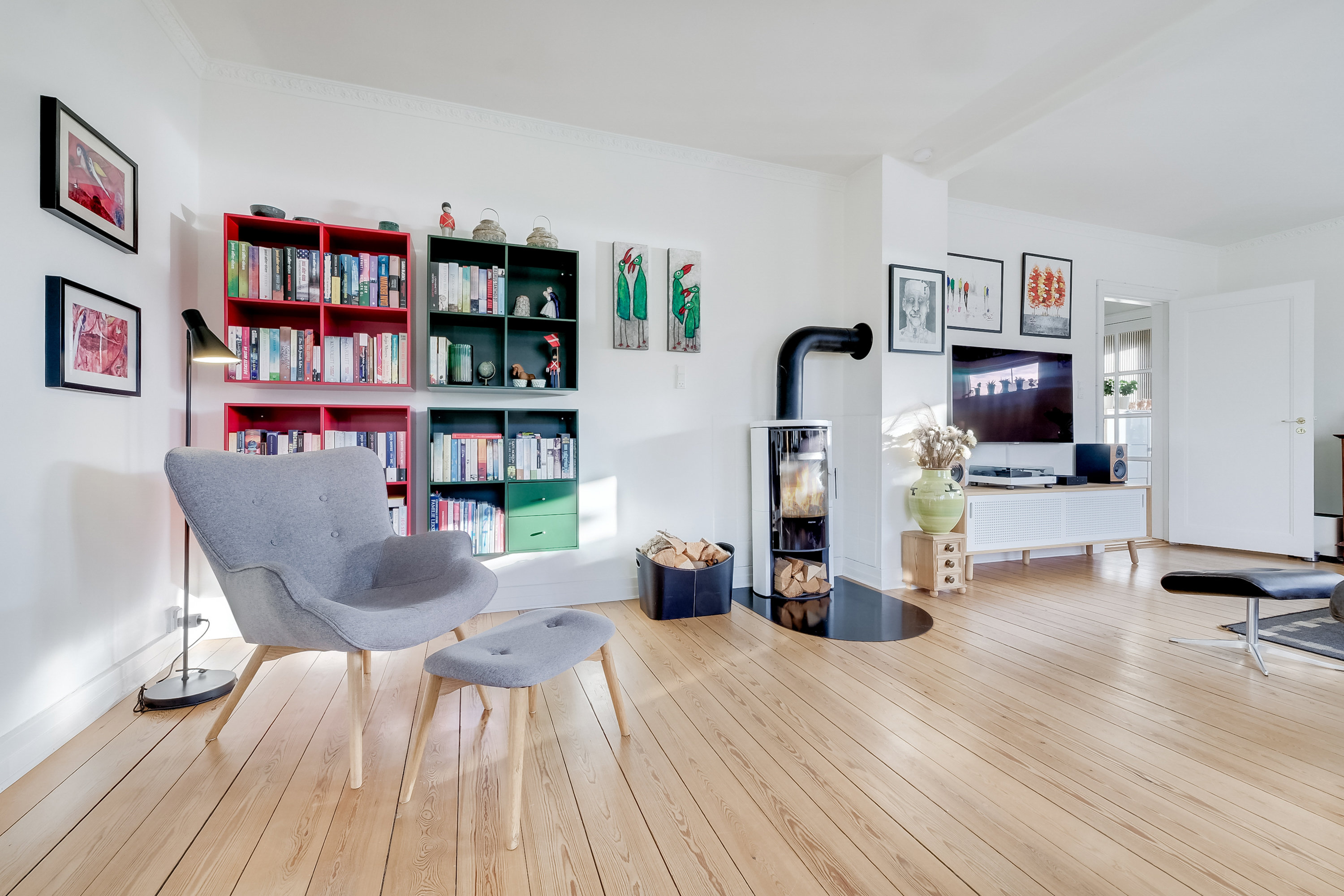 Fremhævet stue billede i fuldskærmstilstand. Billede af Elmegade 31, 5500 Middelfart