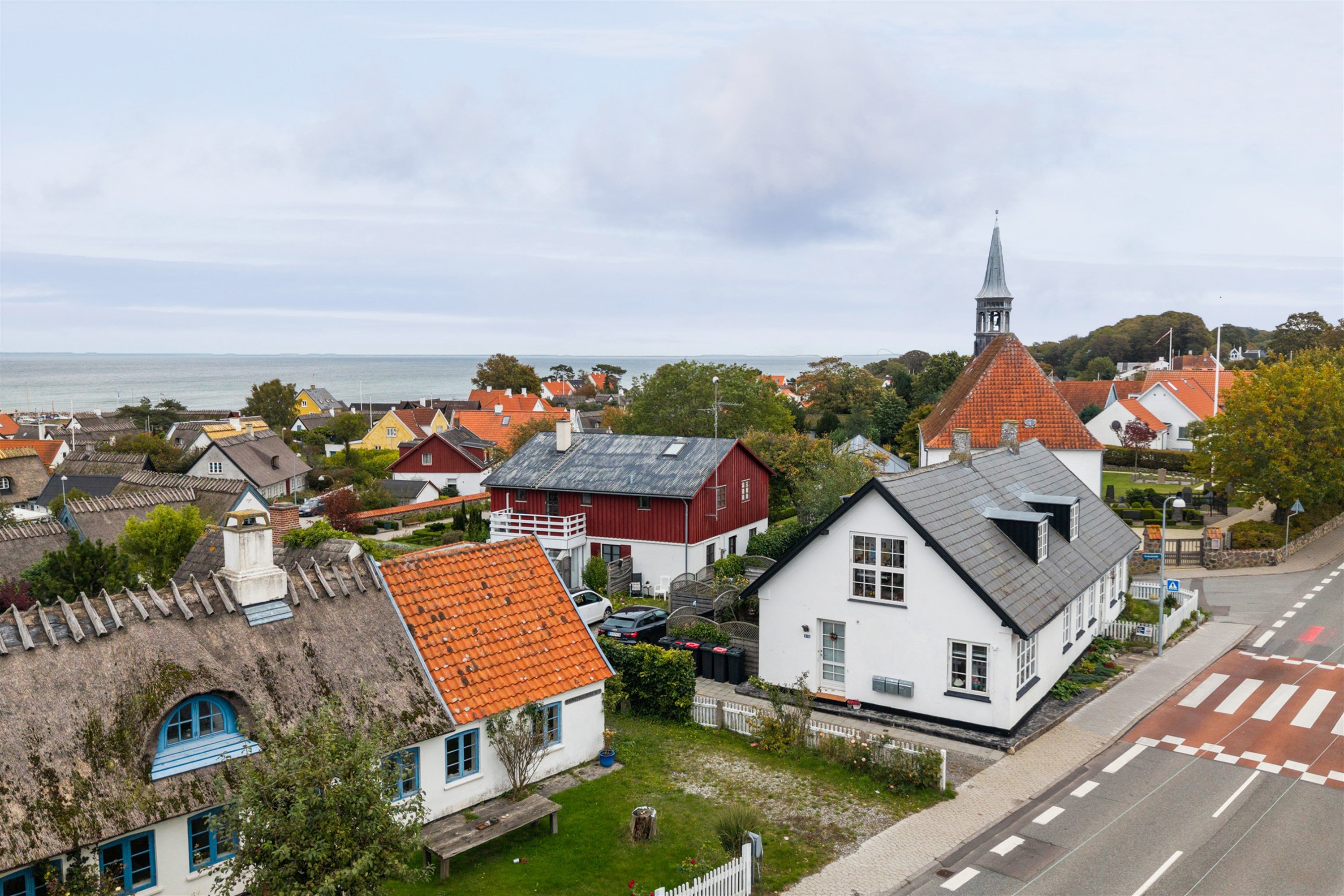 Fremhævet luftfoto billede i fuldskærmstilstand. Billede af Gilleleje Hovedgade 41A, 3250 Gilleleje