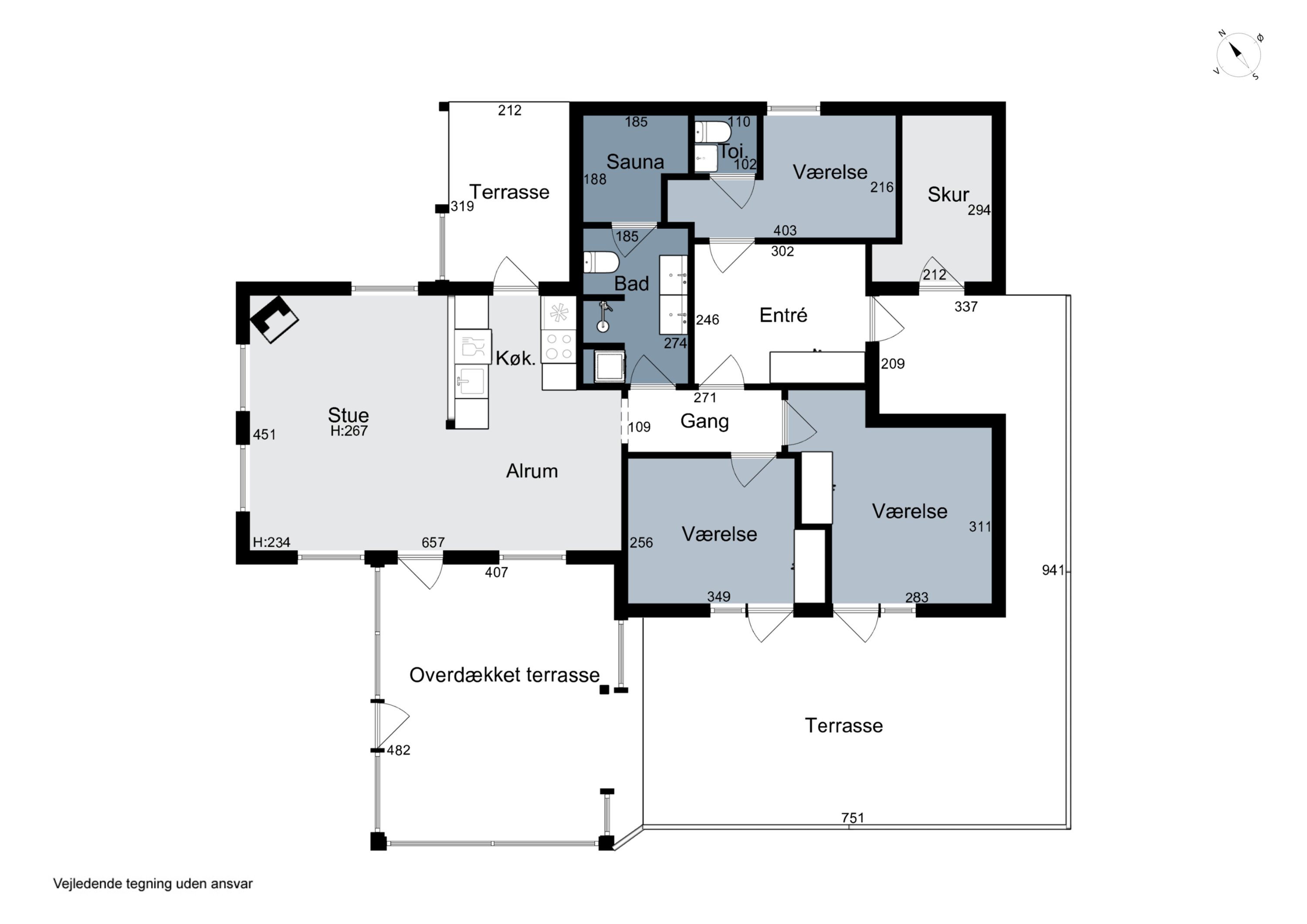 Plantegninger billede af Havtornvej 4, Vorupør, 7700 Thisted
