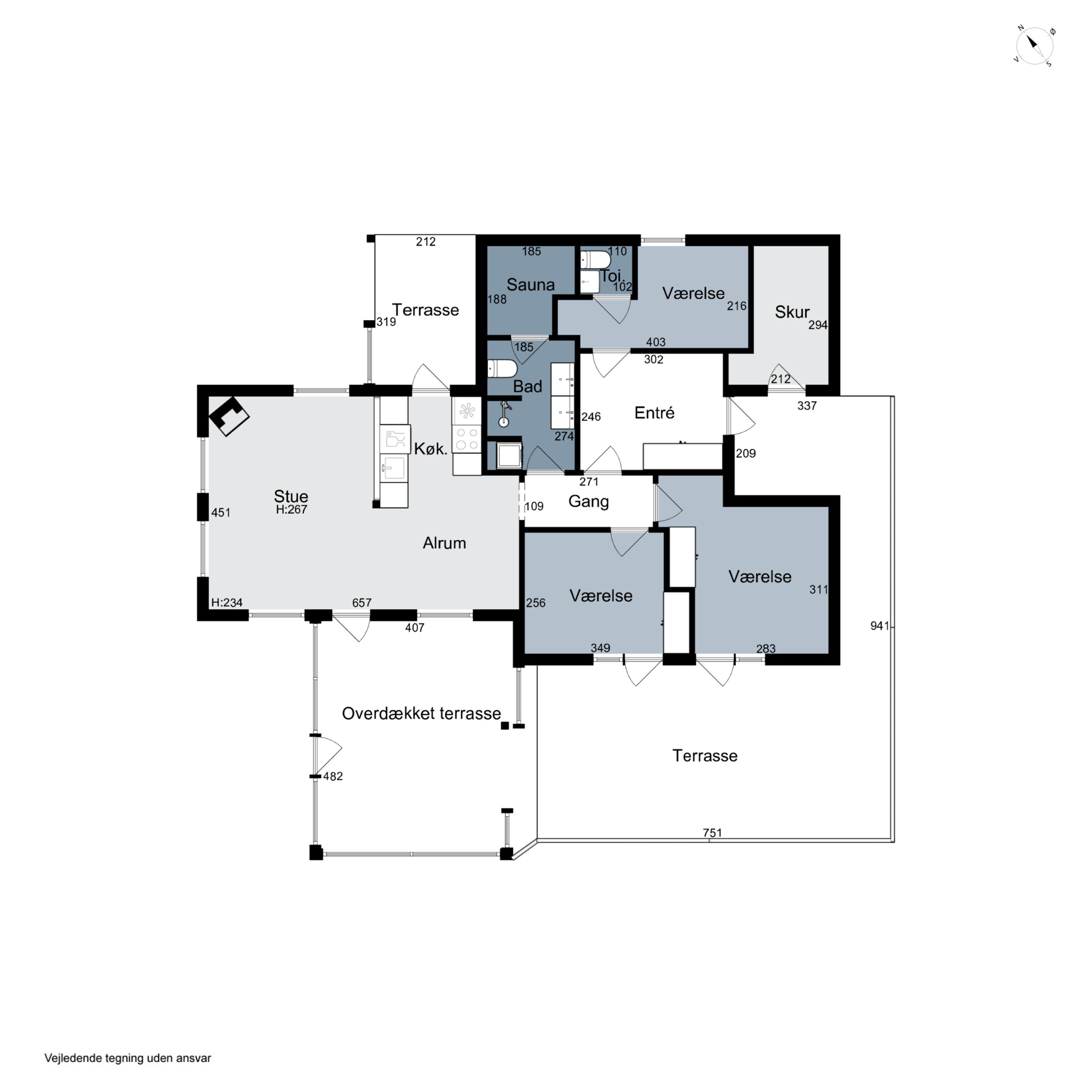 Plantegninger billede af Havtornvej 4, Vorupør, 7700 Thisted