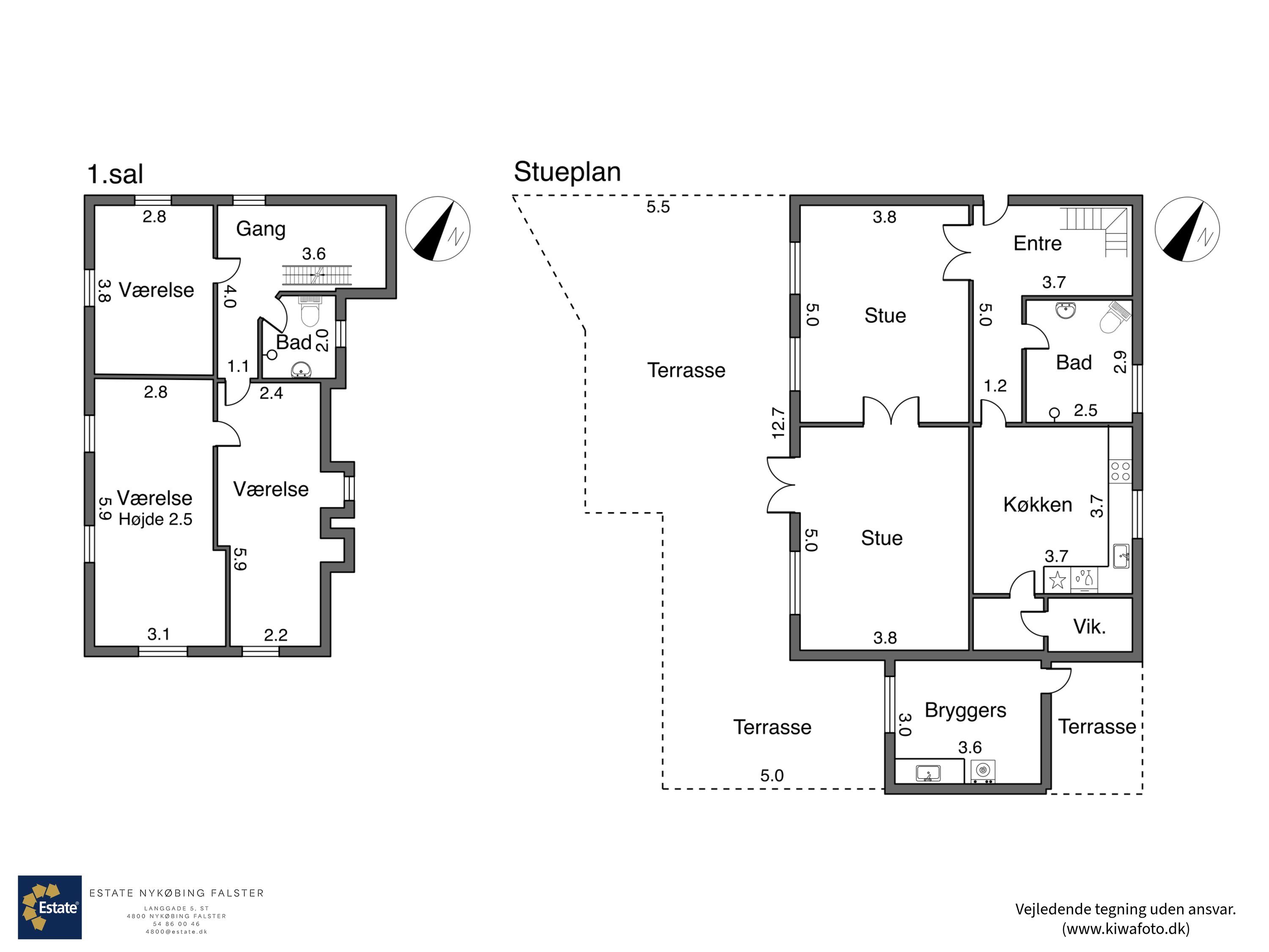 Plantegninger billede af Nørresøgade 21, 4930 Maribo