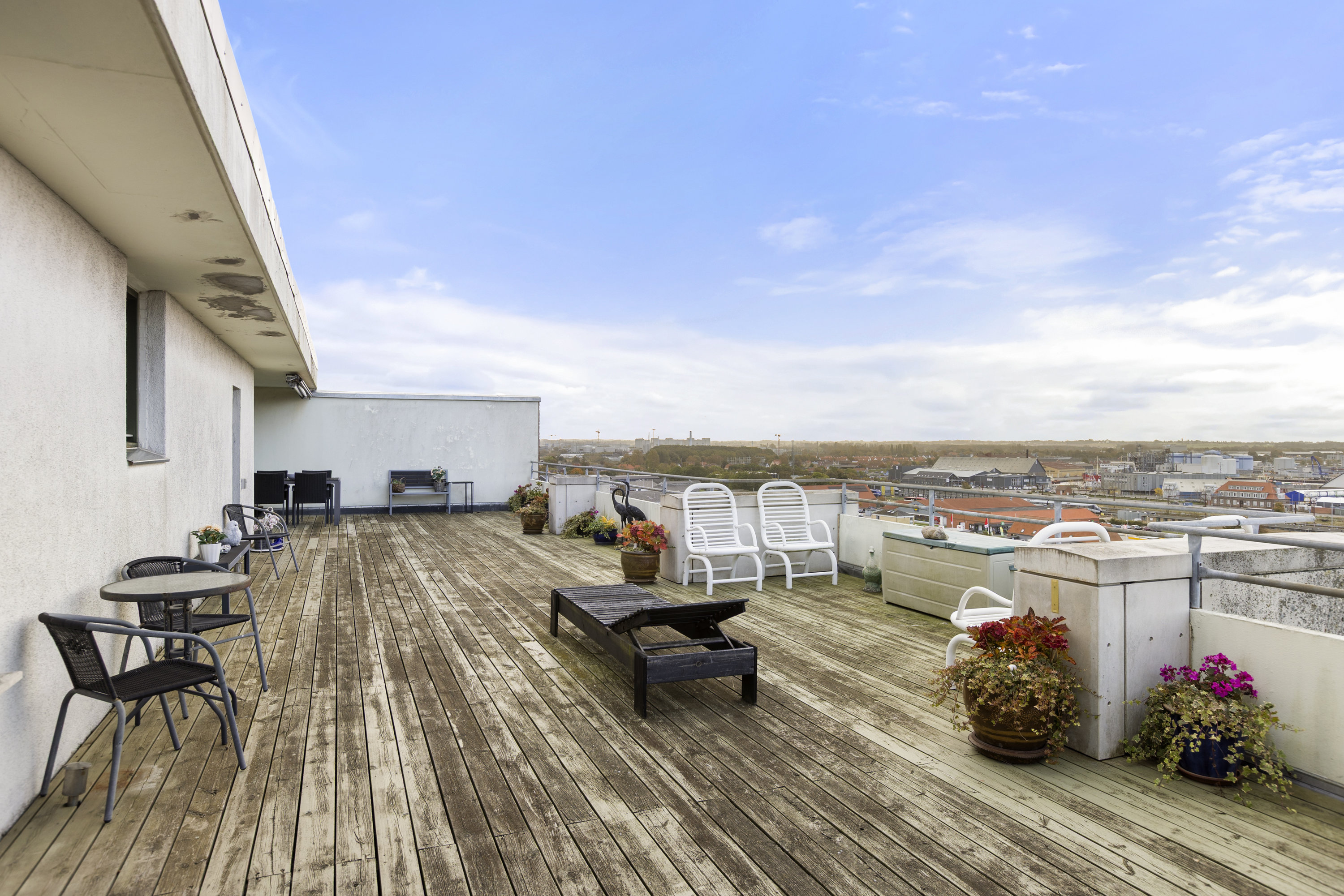 Fremhævet terrasse billede i fuldskærmstilstand. Billede af Bryggervænget 1, 4., 4400 Kalundborg