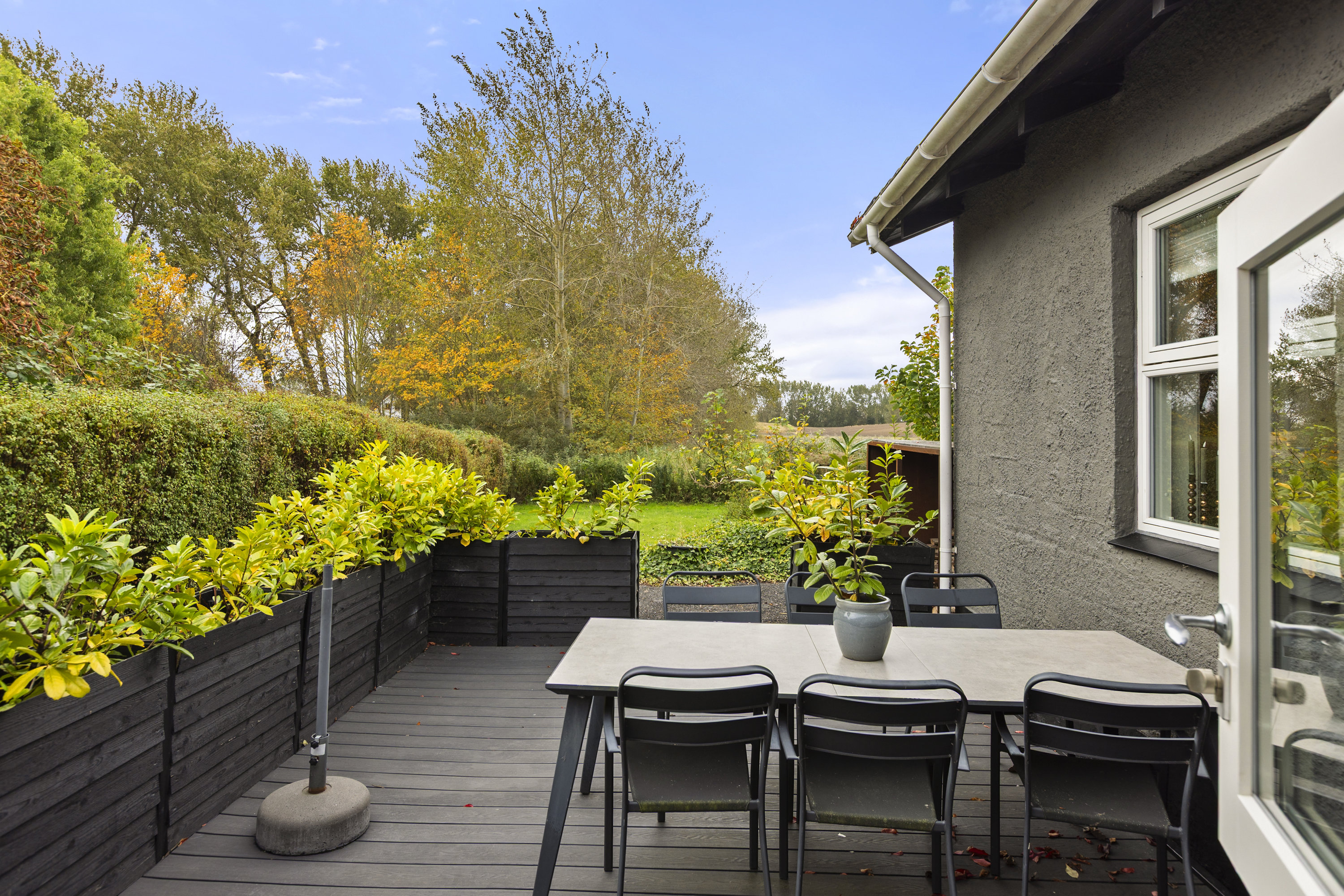 Fremhævet terrasse billede i fuldskærmstilstand. Billede af Broholmvej 126, 4220 Korsør