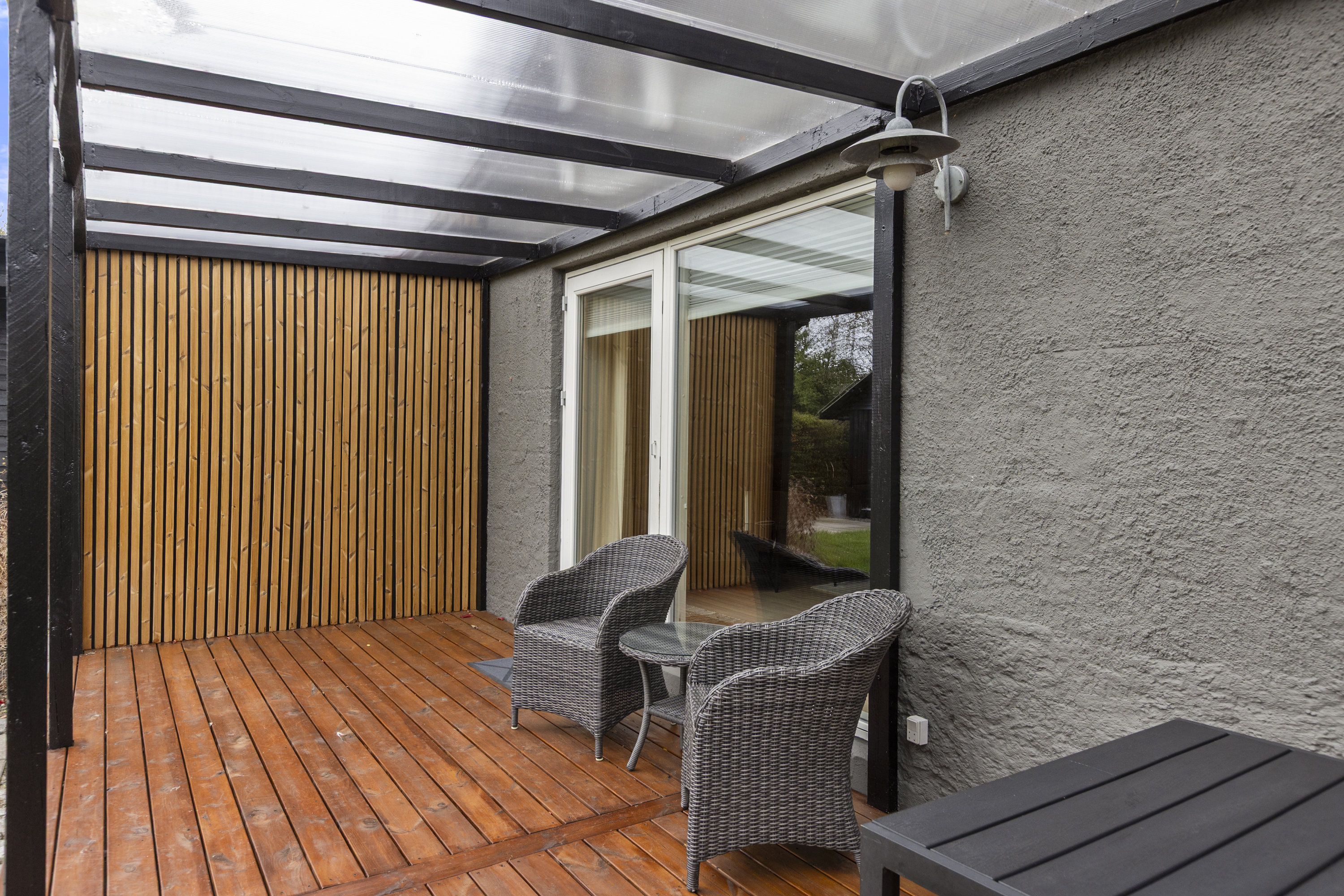 Fremhævet terrasse billede i fuldskærmstilstand. Billede af Broholmvej 126, 4220 Korsør